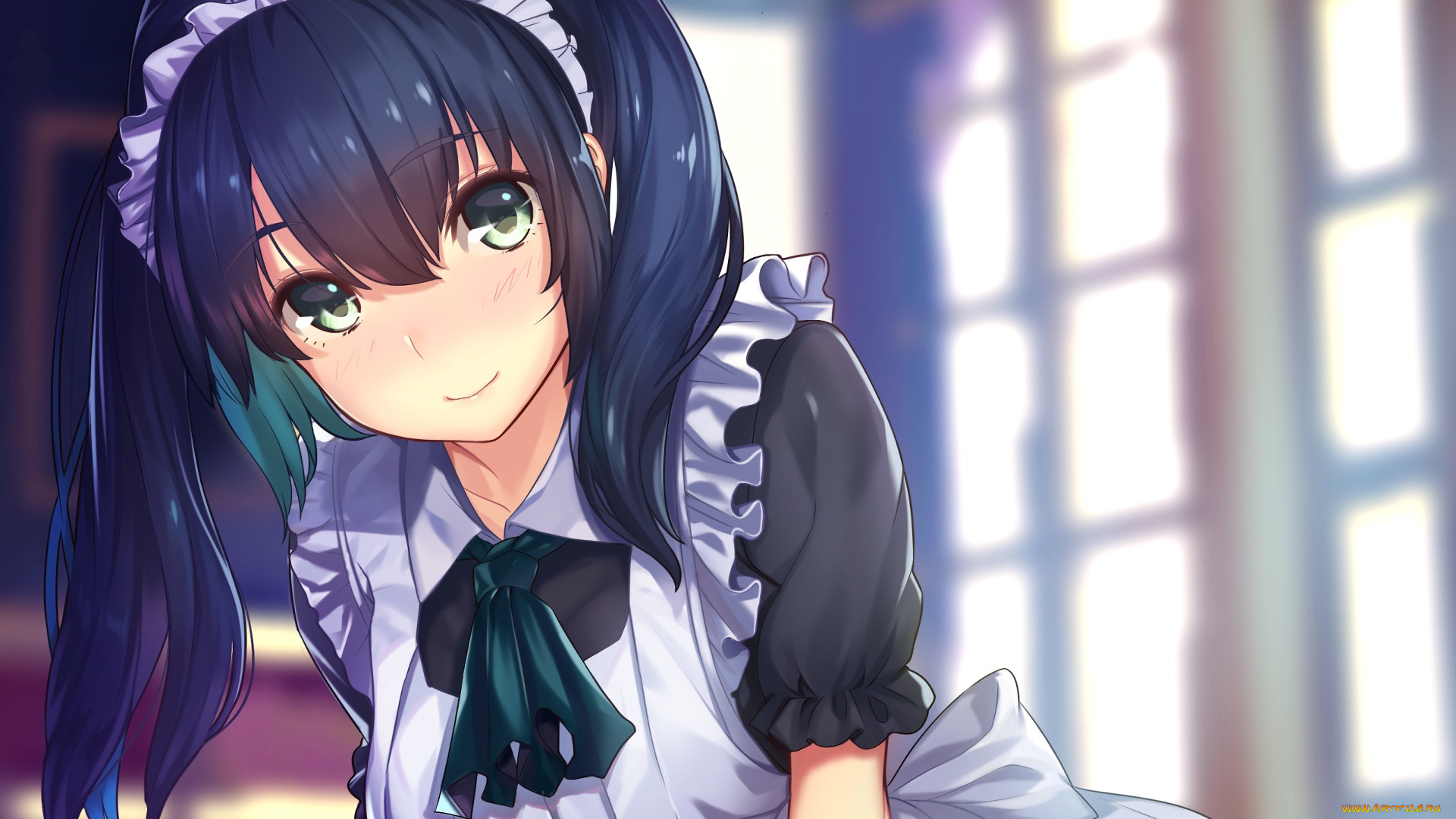 аниме, unknown, , другое, девушка, взгляд, фон