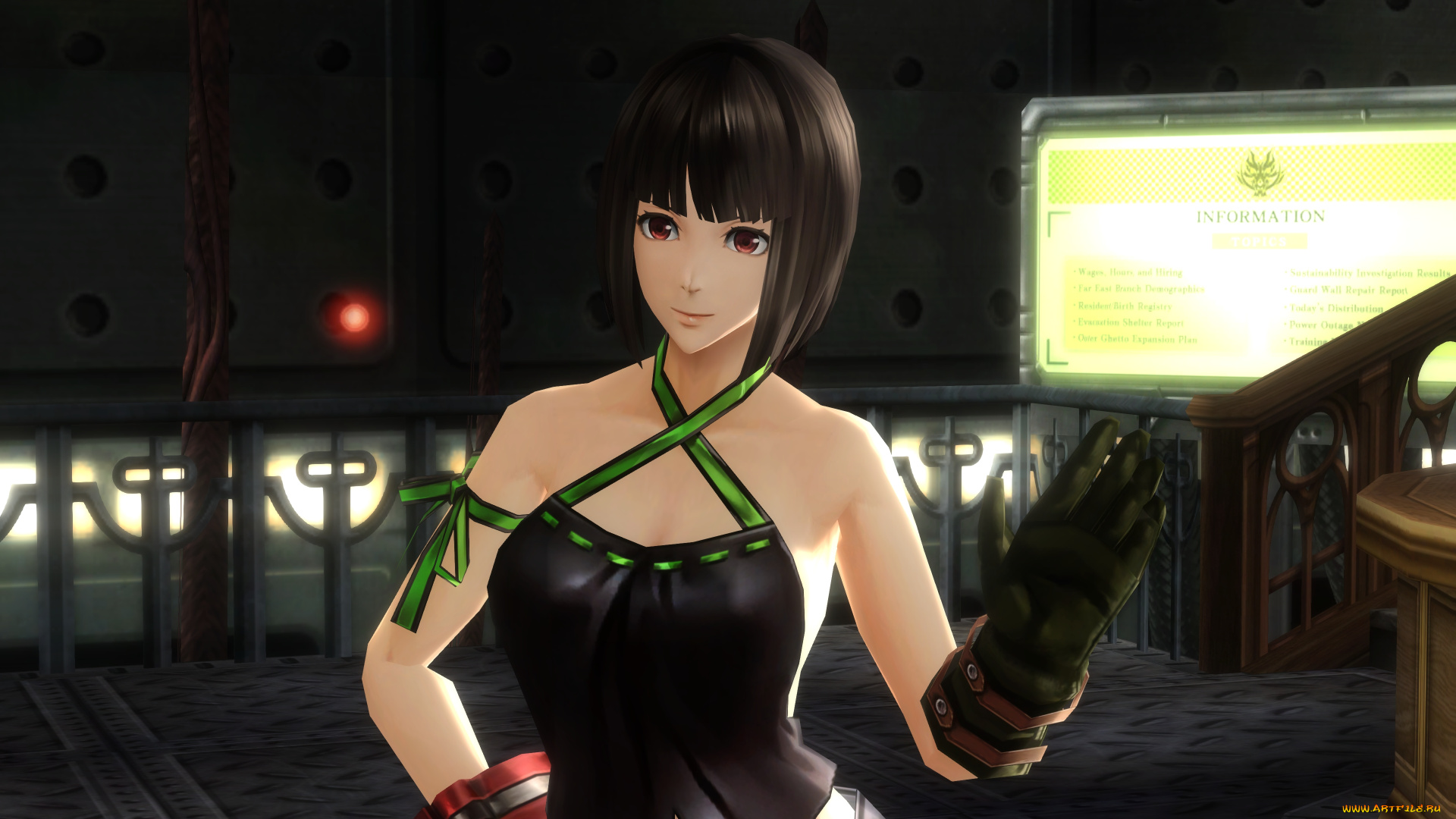 god, eater, аниме, девушка, взгляд, фон