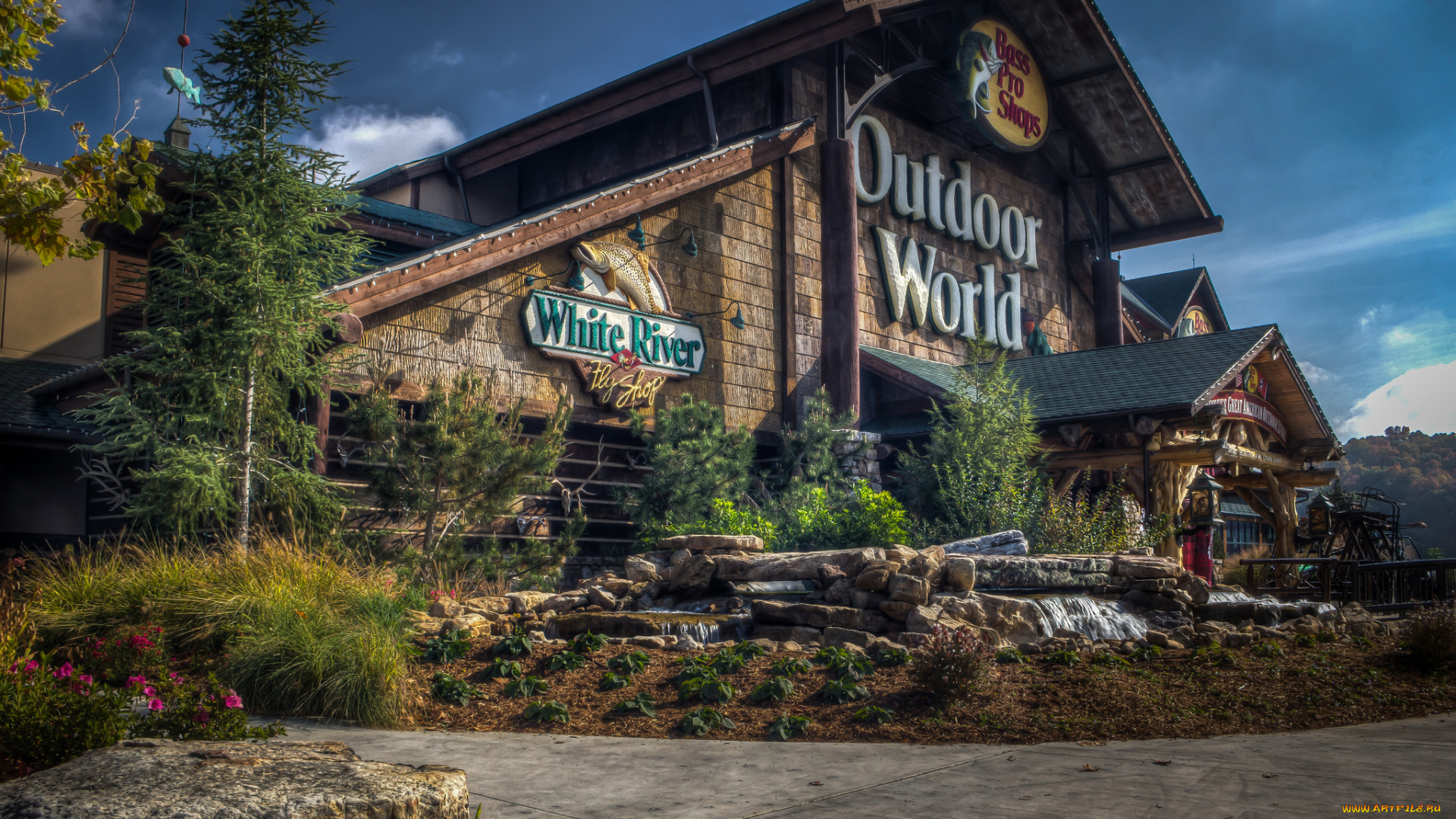 города, -, здания, , дома, рыбалка, домик