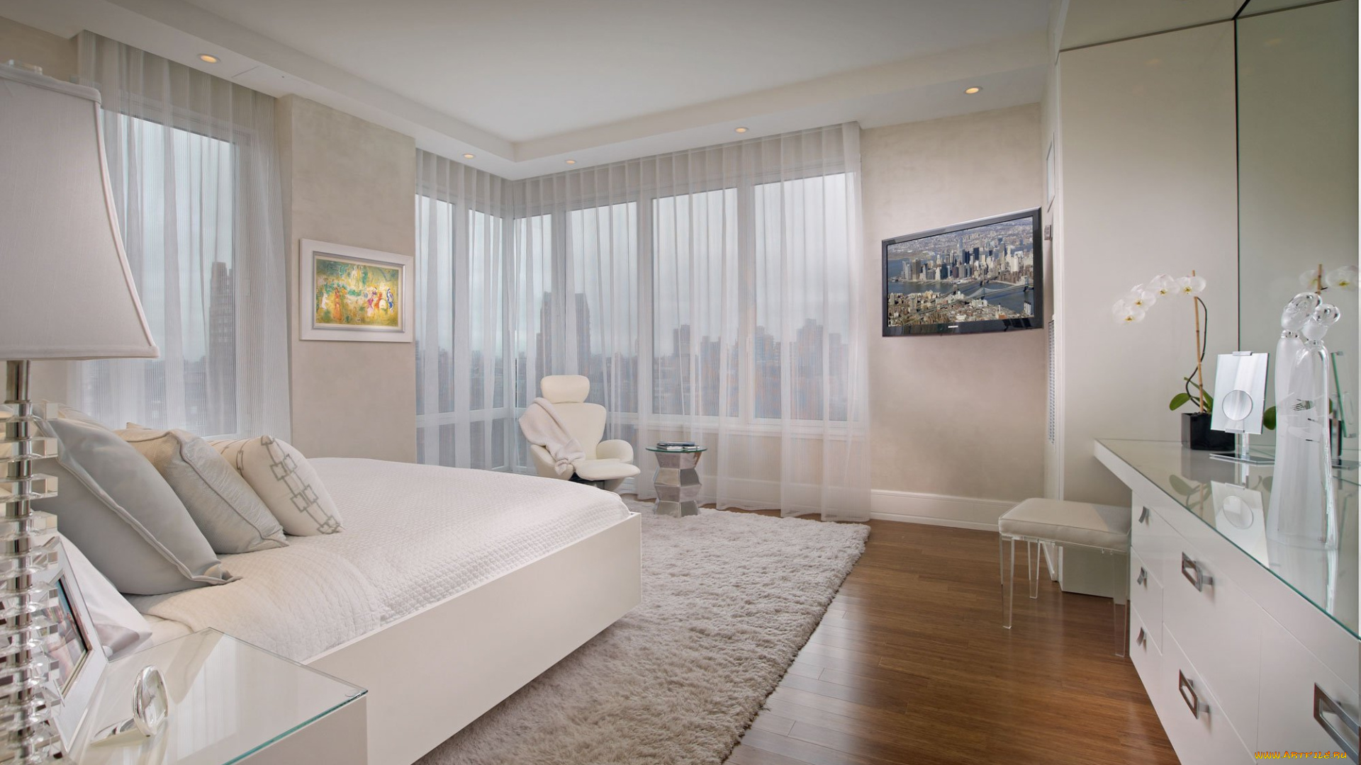 интерьер, спальня, комната