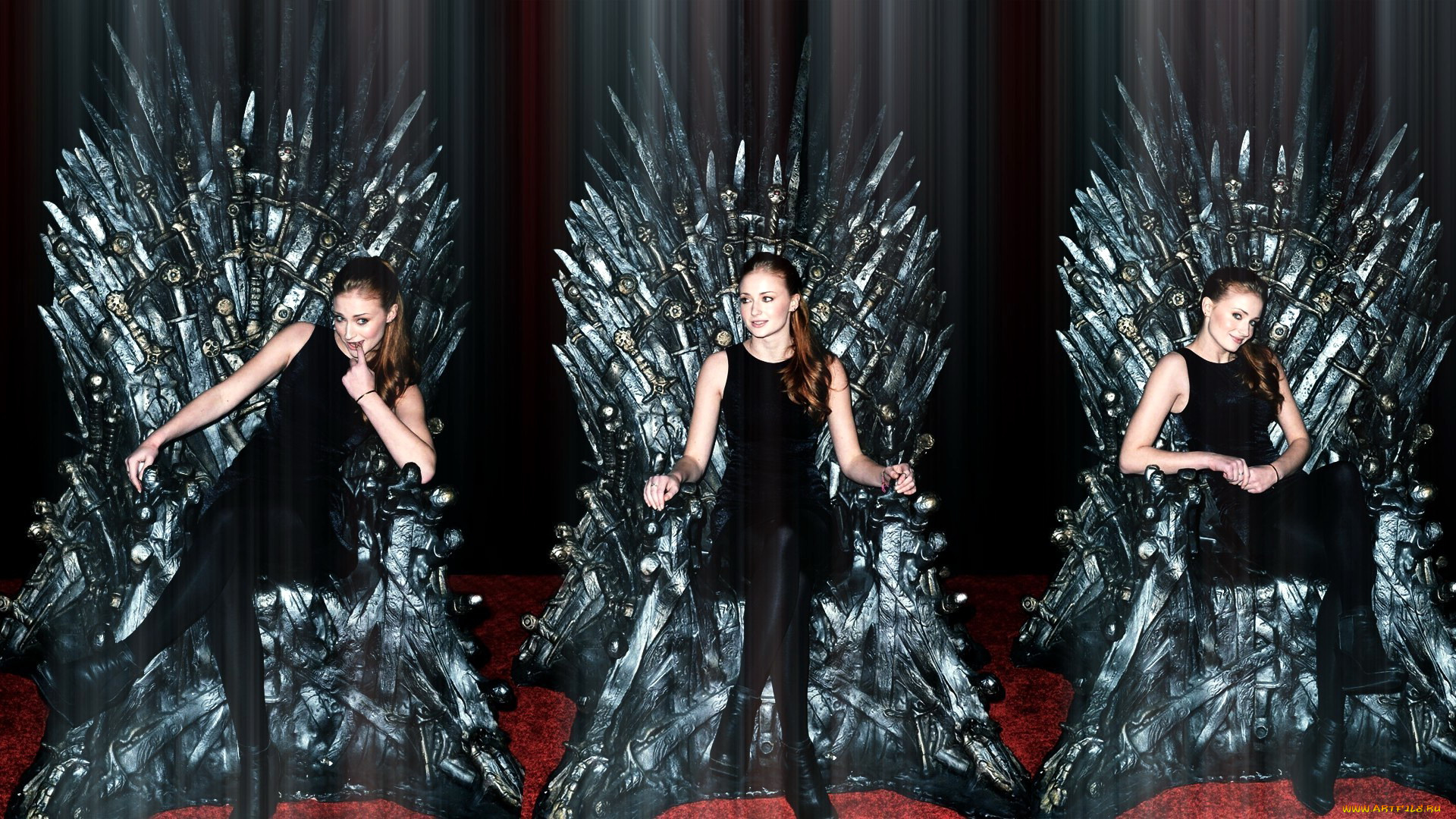 кино, фильмы, game, of, thrones, , сериал, sansa, stark, sophie, turner, iron, throne