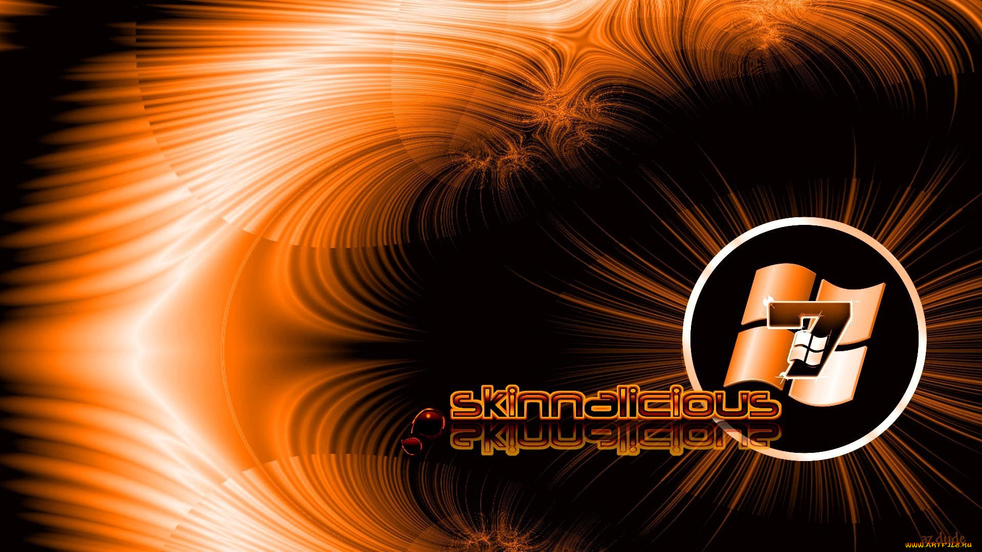 компьютеры, windows, 7, , vienna, логотип, фон