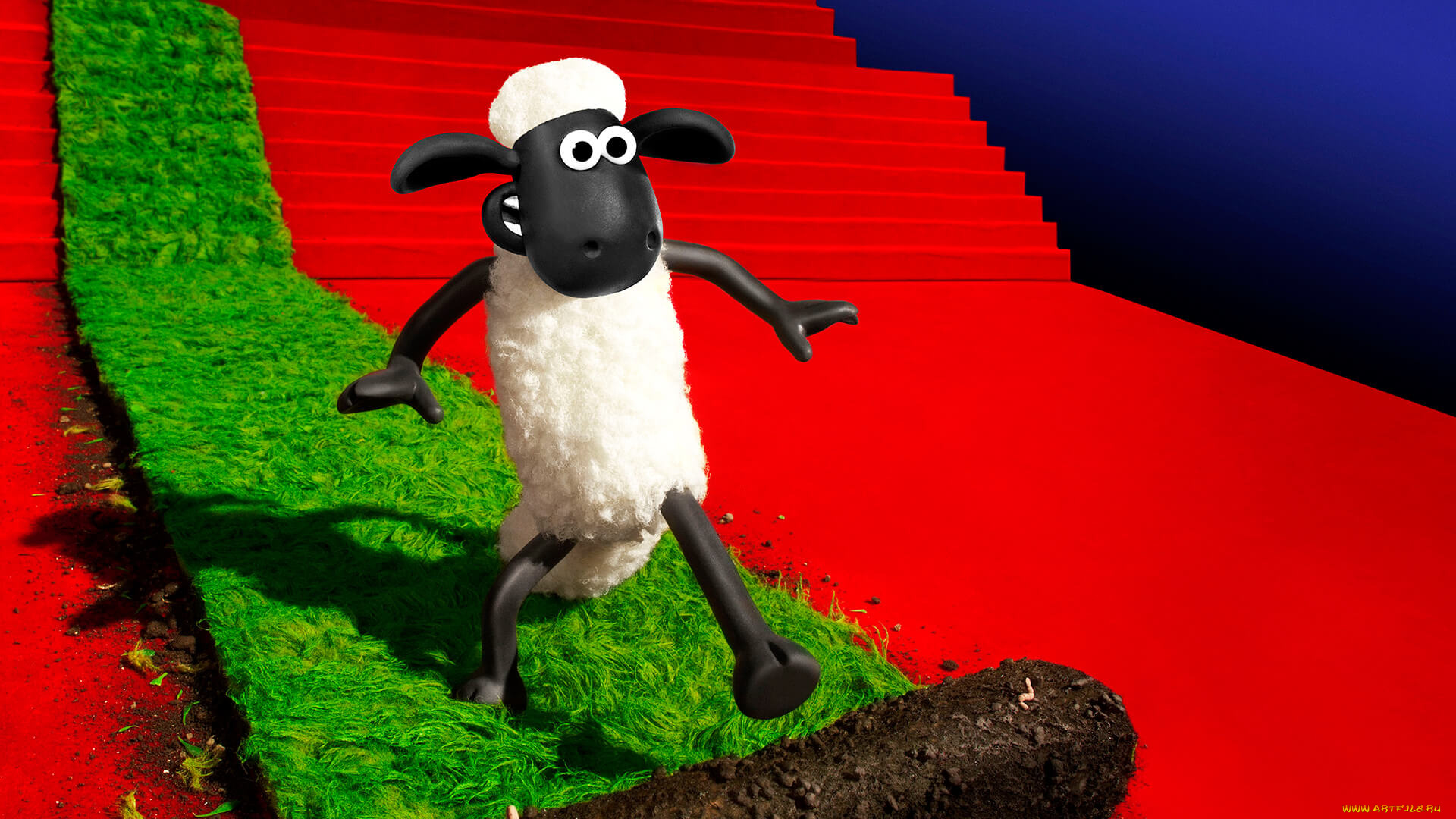 мультфильмы, shaun, the, sheep, movie, персонаж