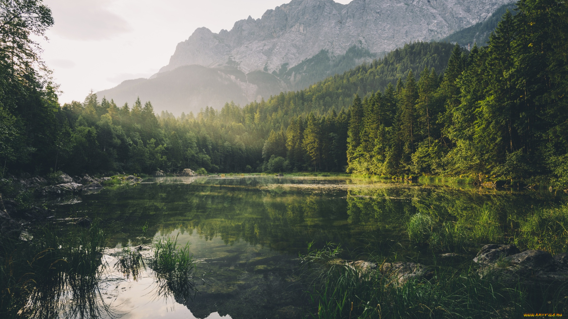 природа, реки, озера, озеро, горы, лес