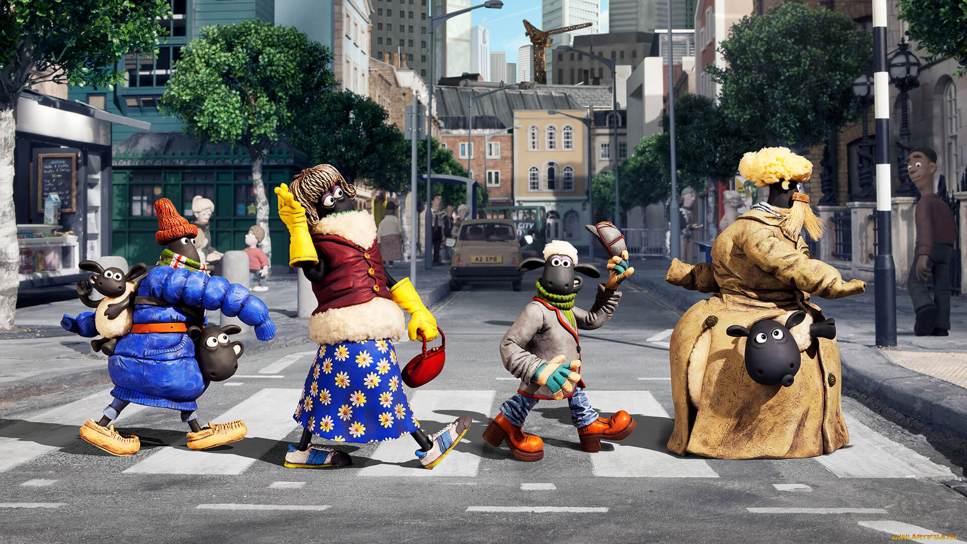 shaun, the, sheep, movie, мультфильмы, персонажи