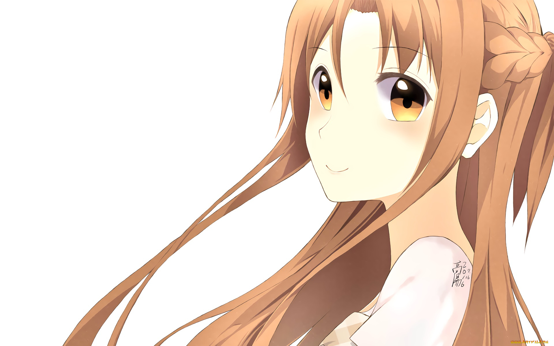 аниме, sword, art, online, девушка, фон, взгляд