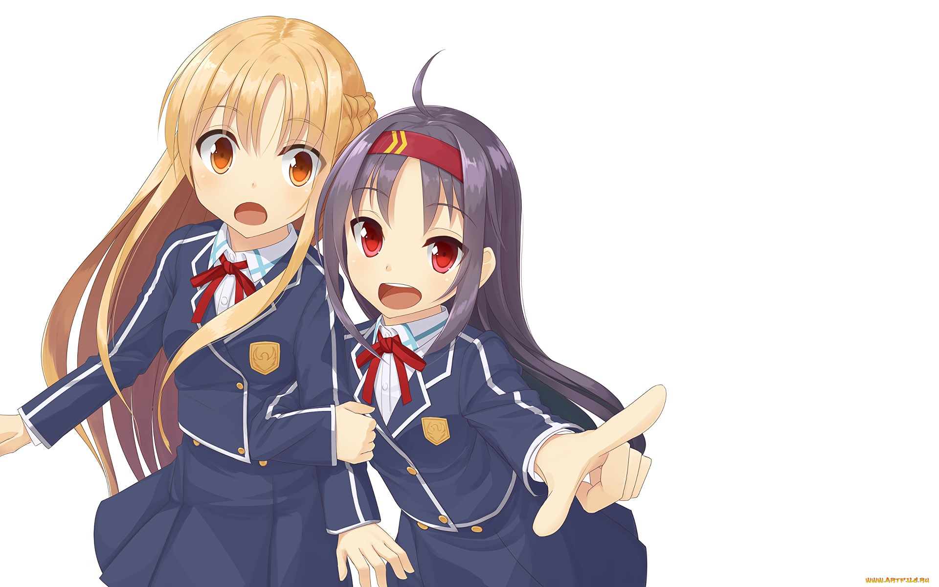 аниме, sword, art, online, фон, взгляд, девушки