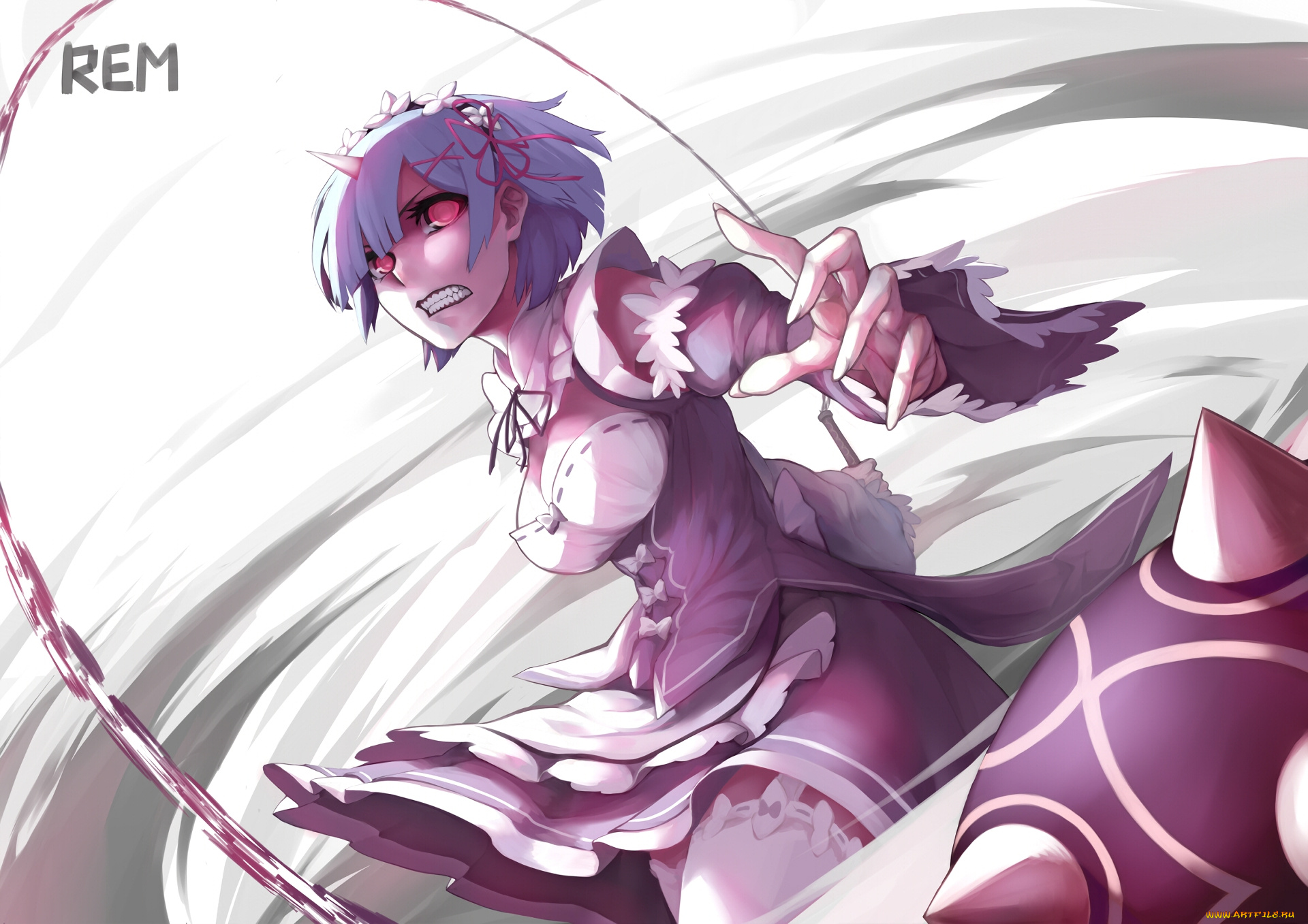 аниме, re, , zero, kara, hajimeru, isekai, seikatsu, девушка, взгляд, фон