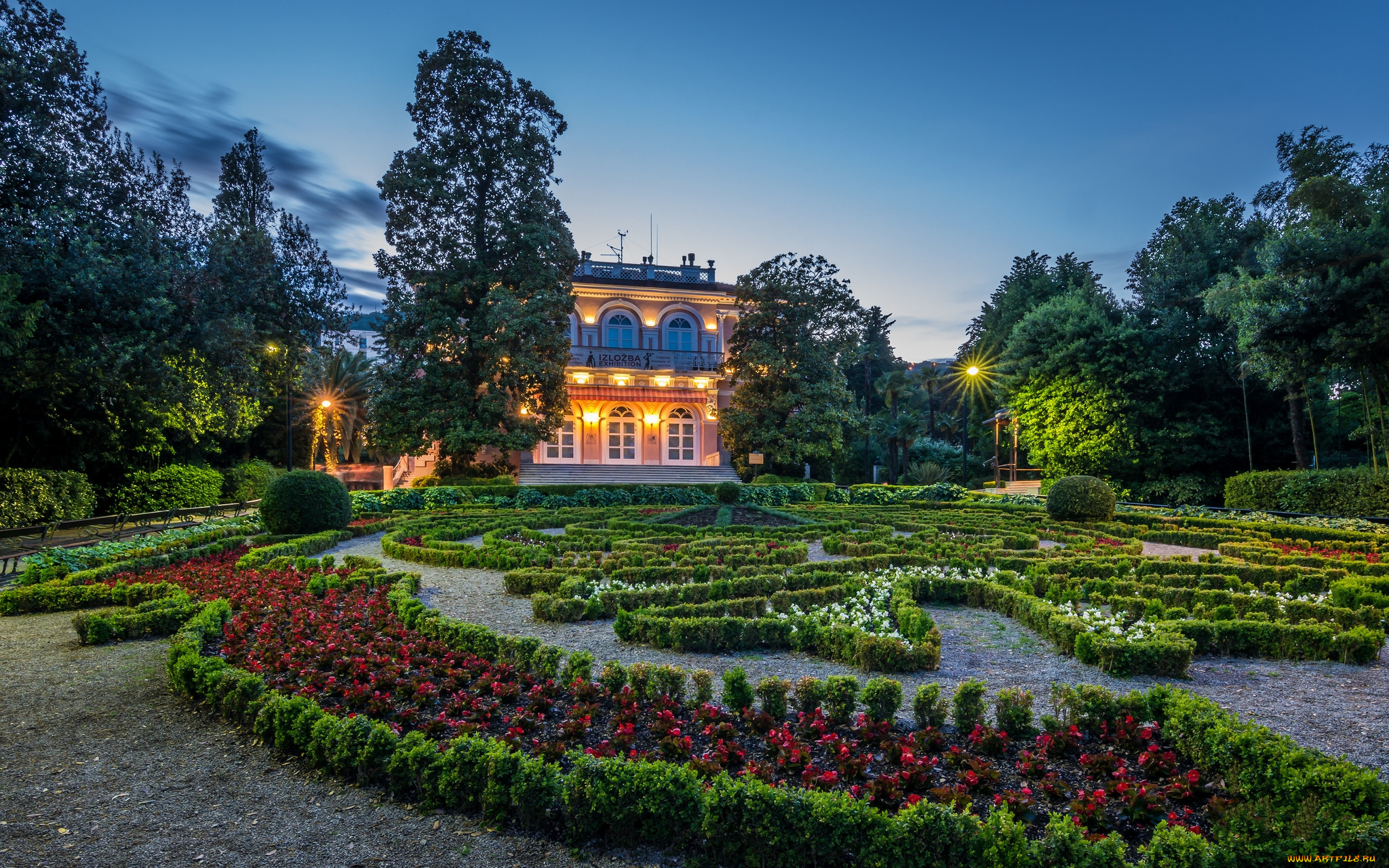 opatija, города, -, улицы, , площади, , набережные, площадь, клумба