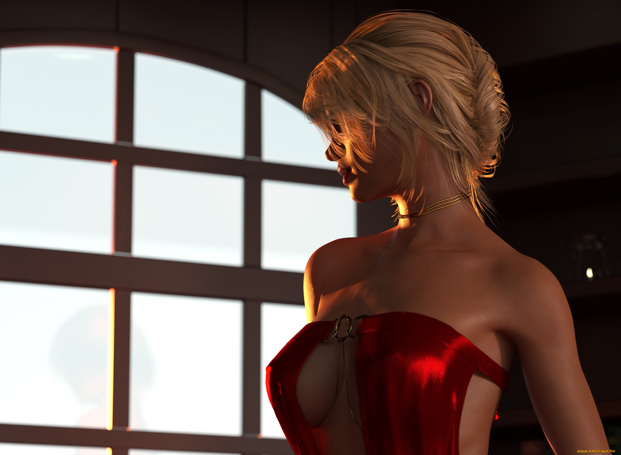 3д, графика, люди, , people, девушка, взгляд, фон