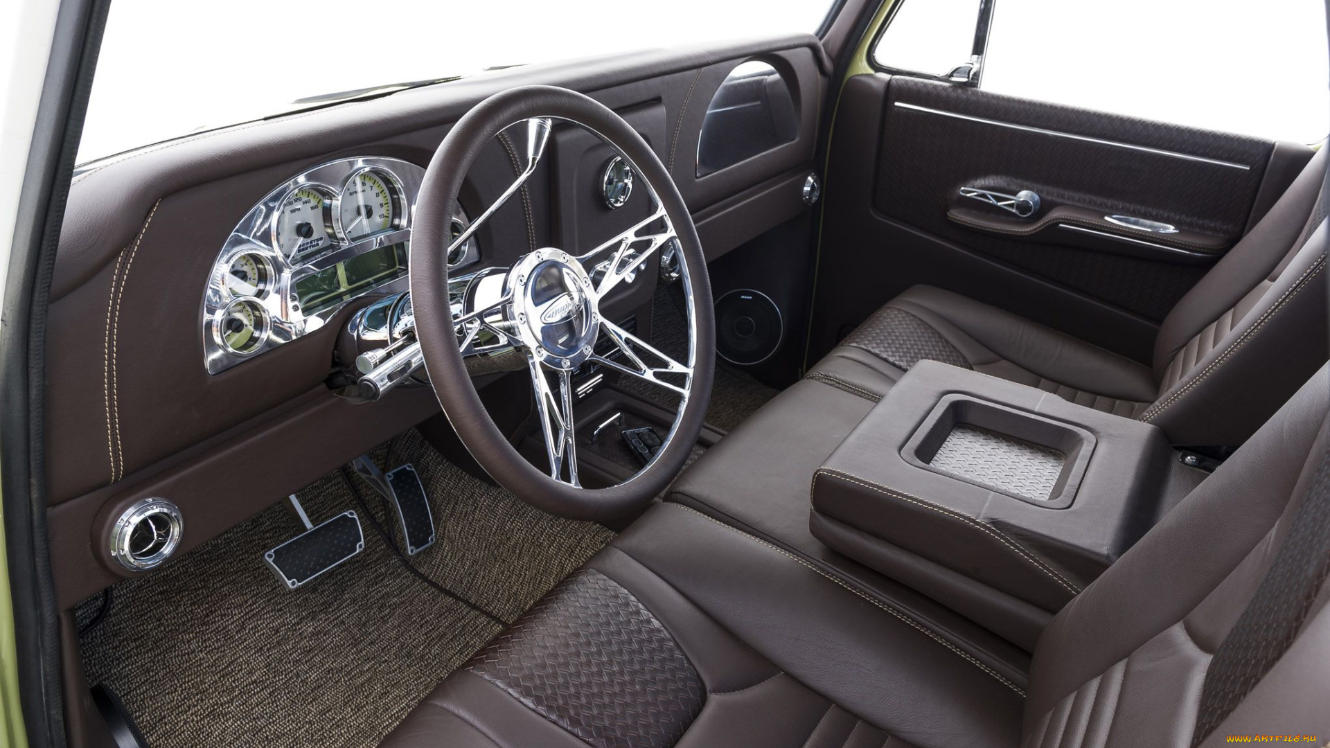 1965-chevrolet-c10, автомобили, интерьеры, chevrolet