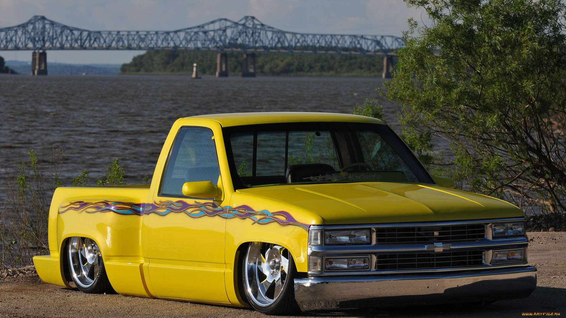 1990-chevy-1500, автомобили, custom, pick-up, chevrolet