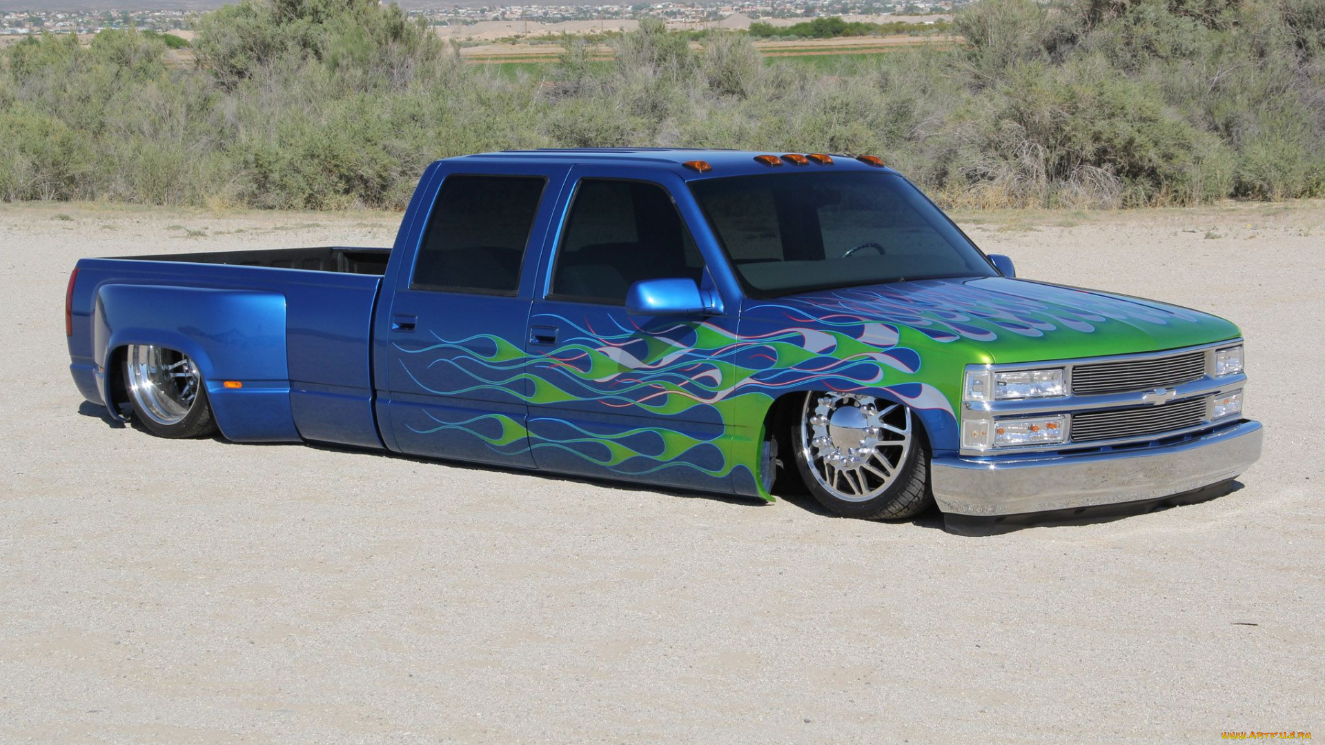 1996-chevrolet-3500, автомобили, custom, pick-up, chevrolet