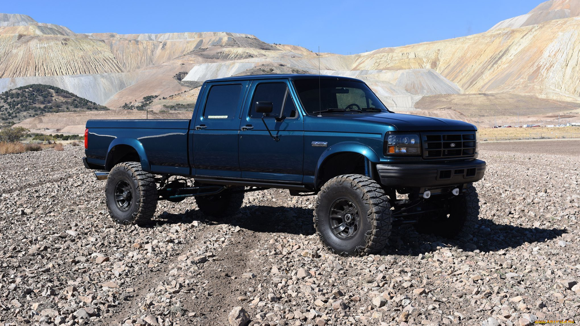 1997-ford-f-350, автомобили, custom, pick-up, ford