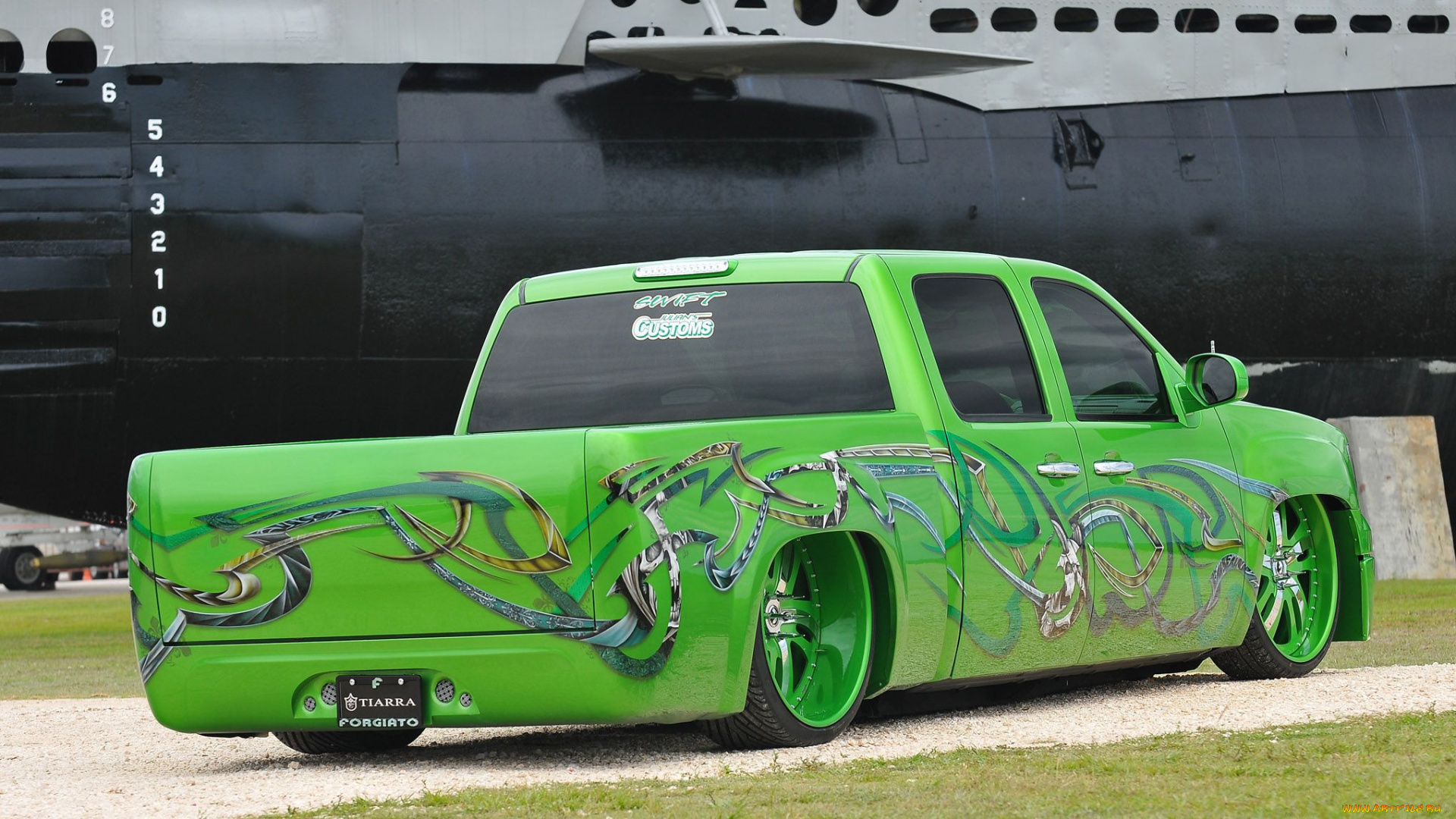 2008-gmc-sierra-1500, автомобили, custom, pick-up, gmc