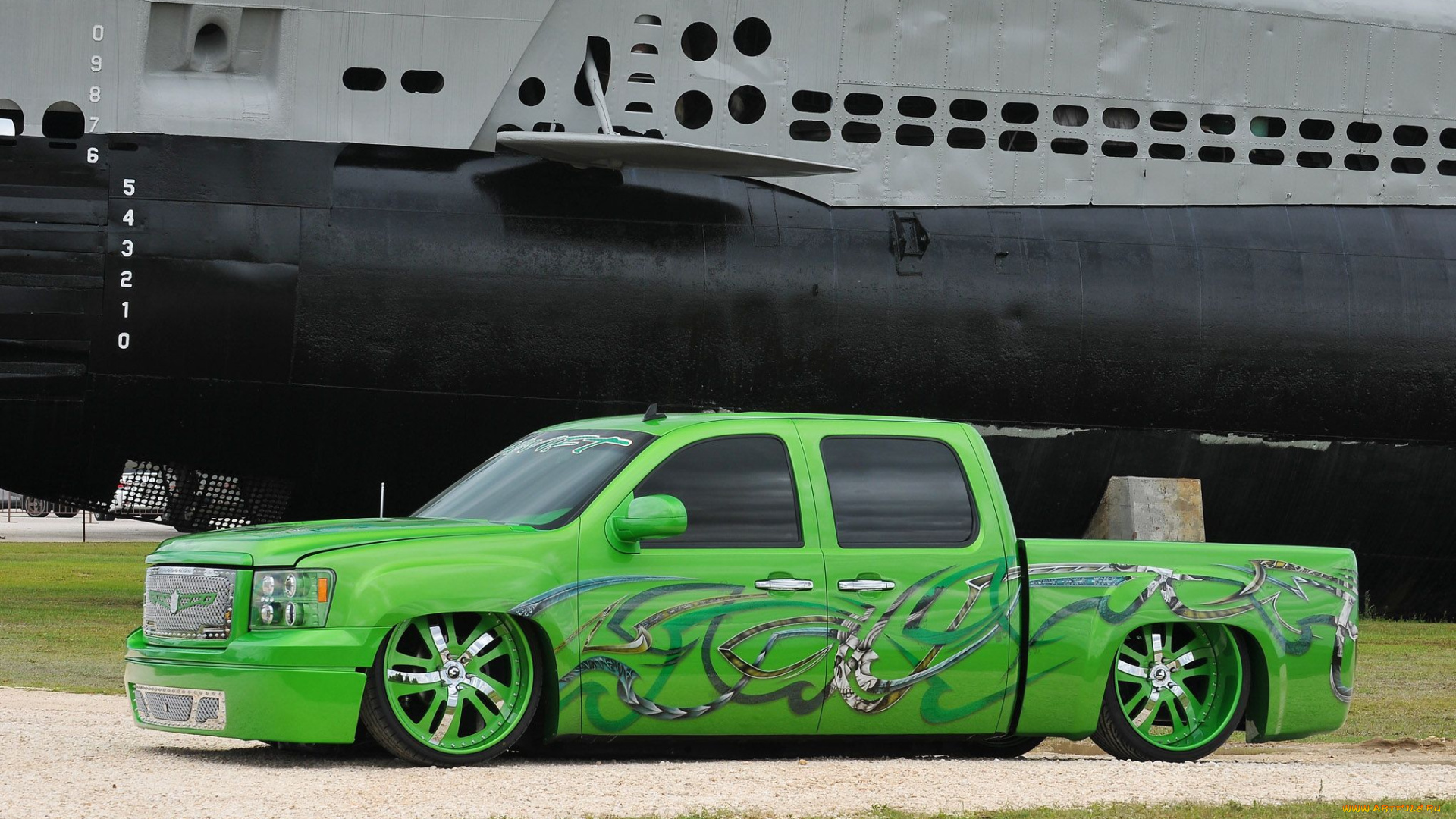 2008-gmc-sierra-1500, автомобили, custom, pick-up, gmc