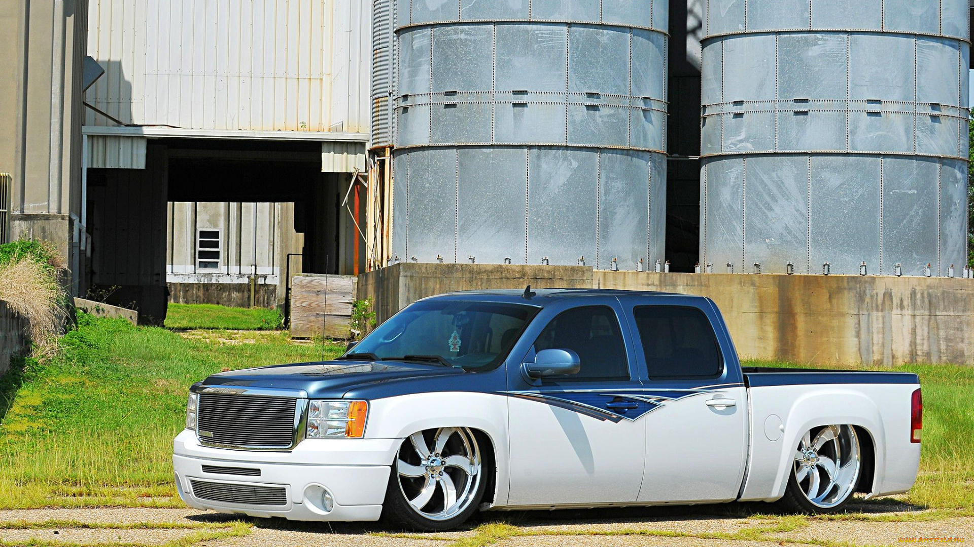 2009-gmc-sierra, автомобили, custom, pick-up, gmc