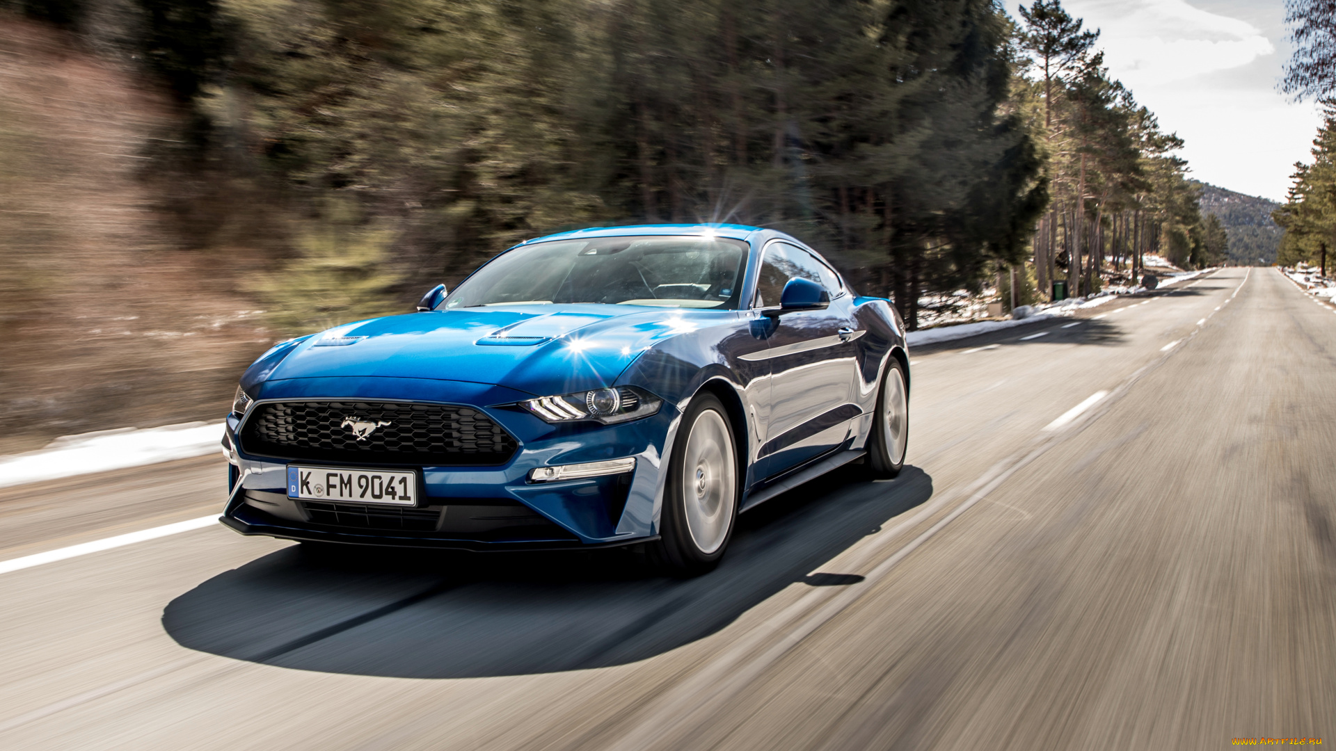 2018, ford, mustang, ecoboost, fastback, автомобили, mustang, синий, fastback, 2018, купе, скорость, форд, мустанг, ecoboost, ford