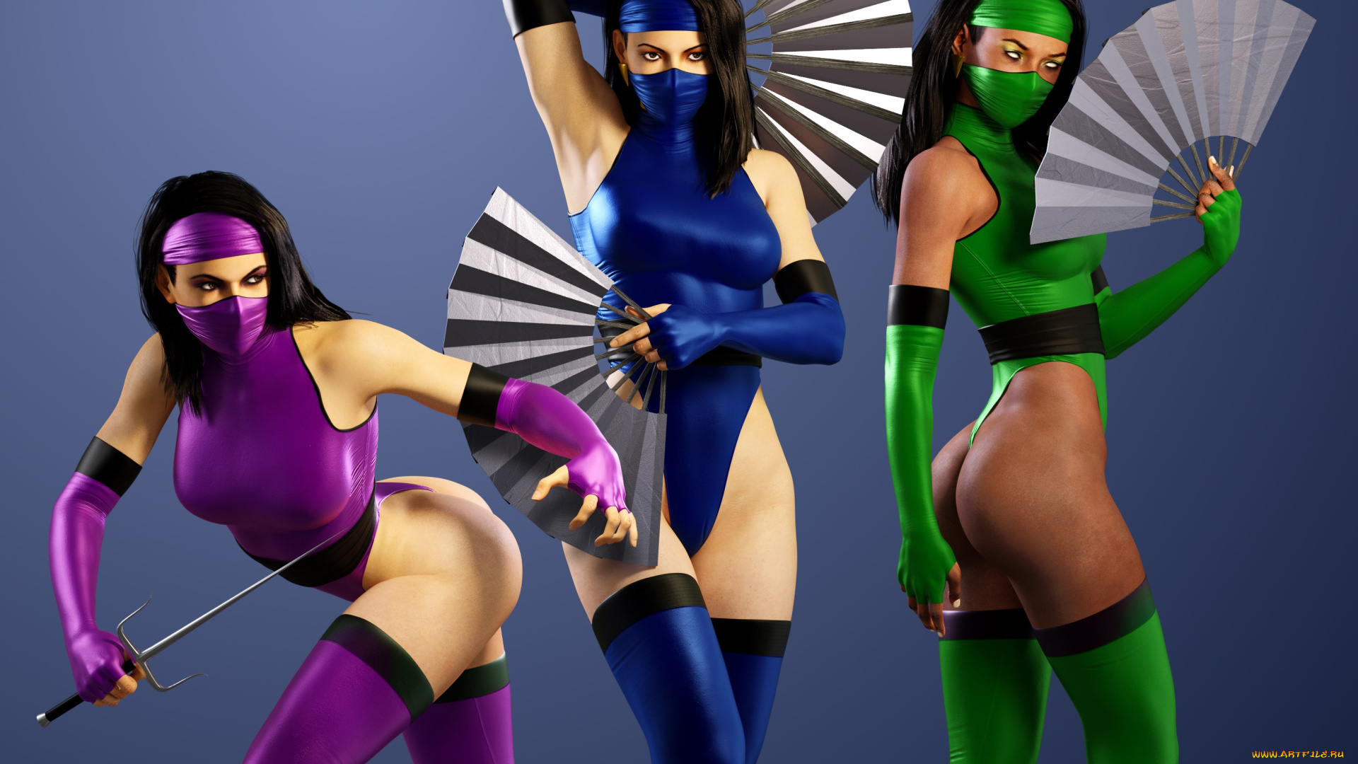 3д, графика, фантазия, , fantasy, фон, взгляд, девушки