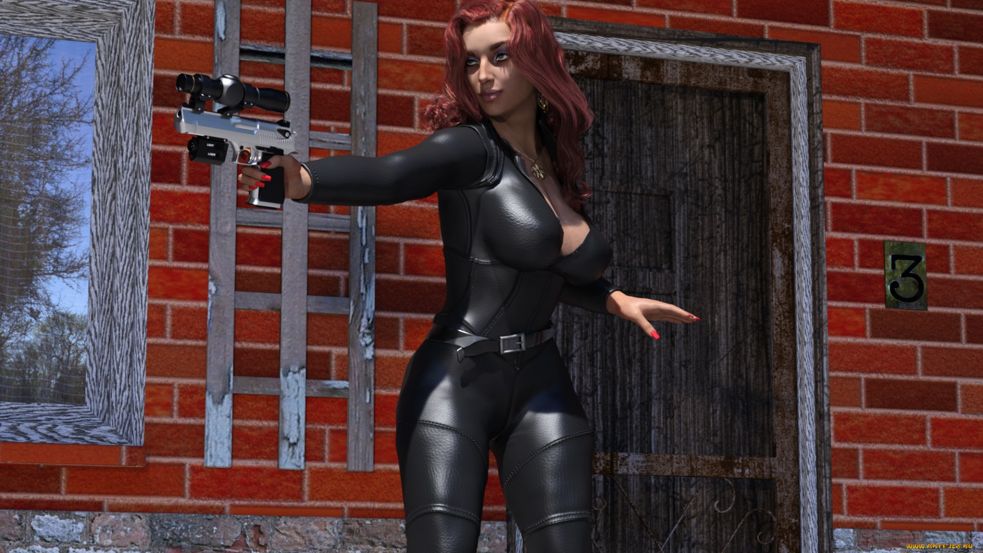 3д, графика, фантазия, , fantasy, фон, взгляд, девушка