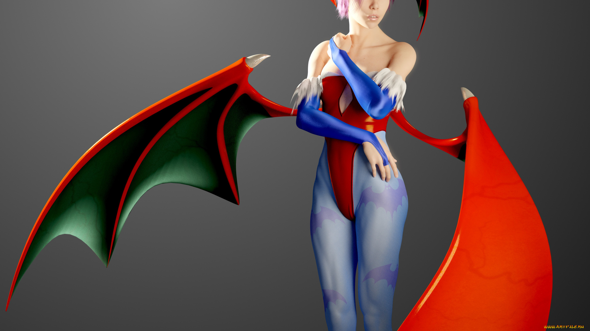 3д, графика, существа, , creatures, фон, взгляд, девушка