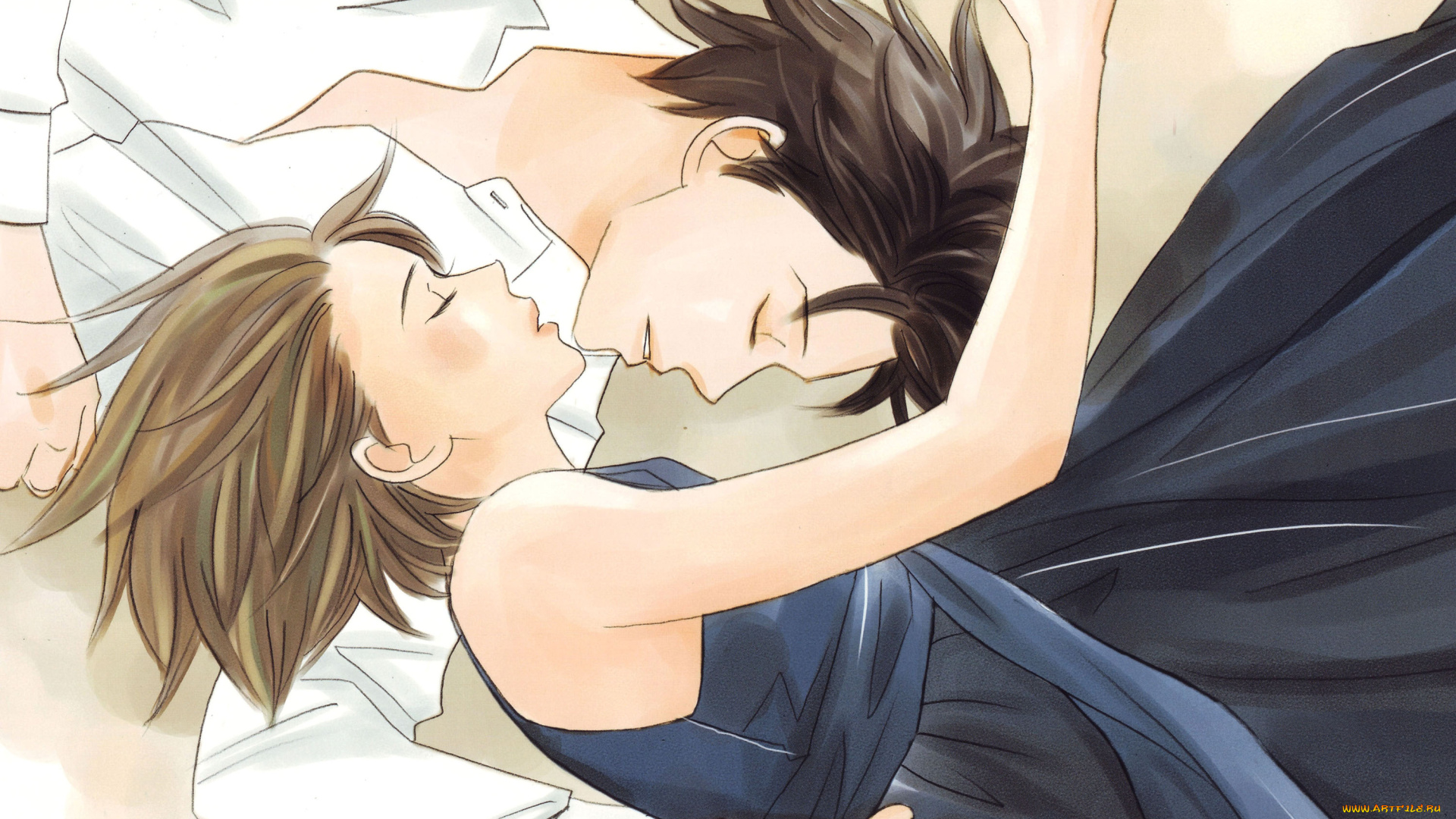 аниме, nodame, cantabile, пара, девушка, парень