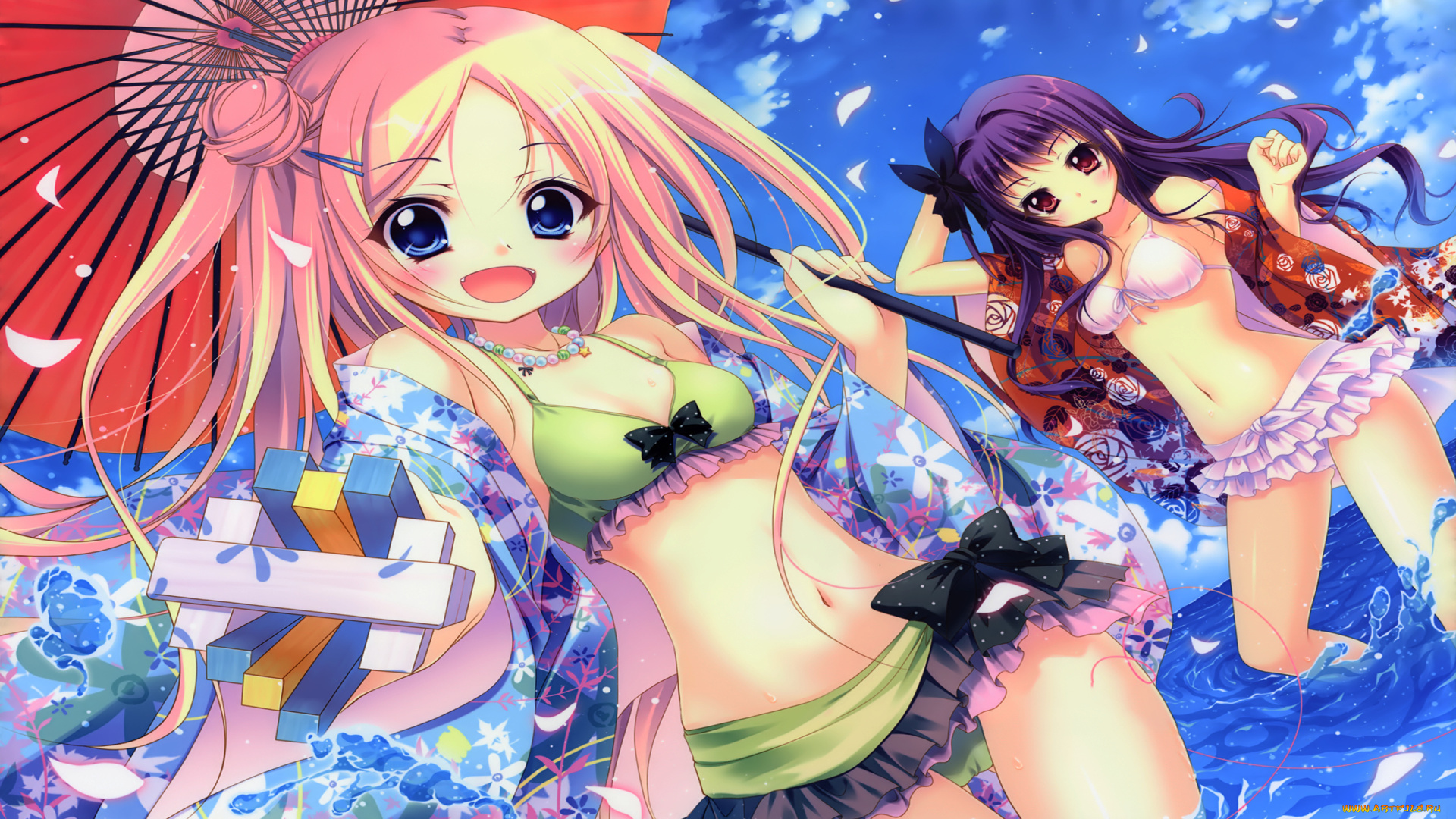 аниме, unknown, , другое, , фон, взгляд, девушки