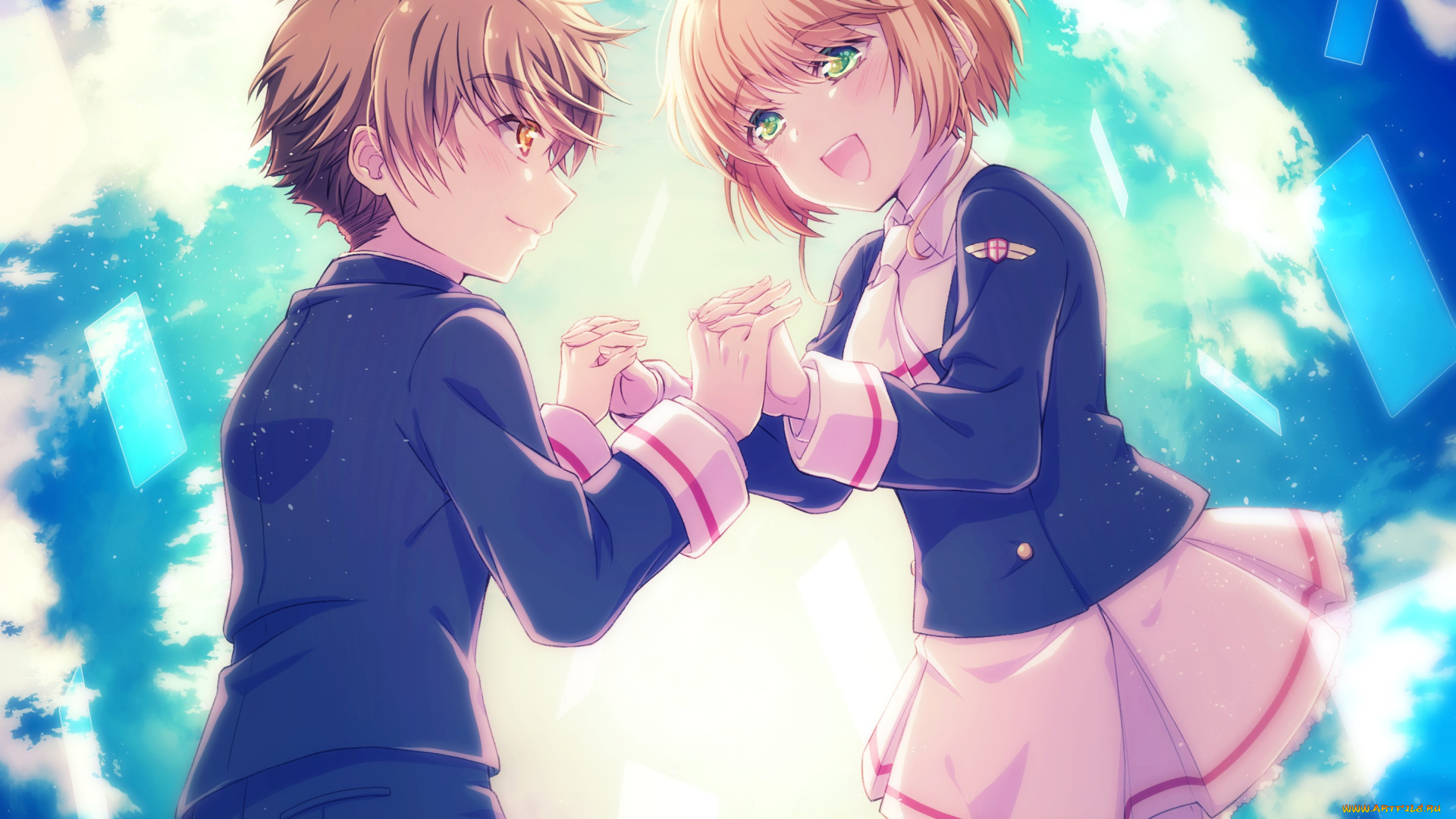 аниме, unknown, , другое, , взгляд, девушка, фон