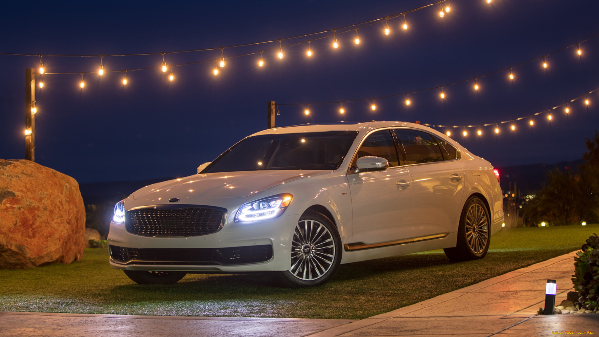 kia, k900, 2019, автомобили, kia, 2019, белый, k900