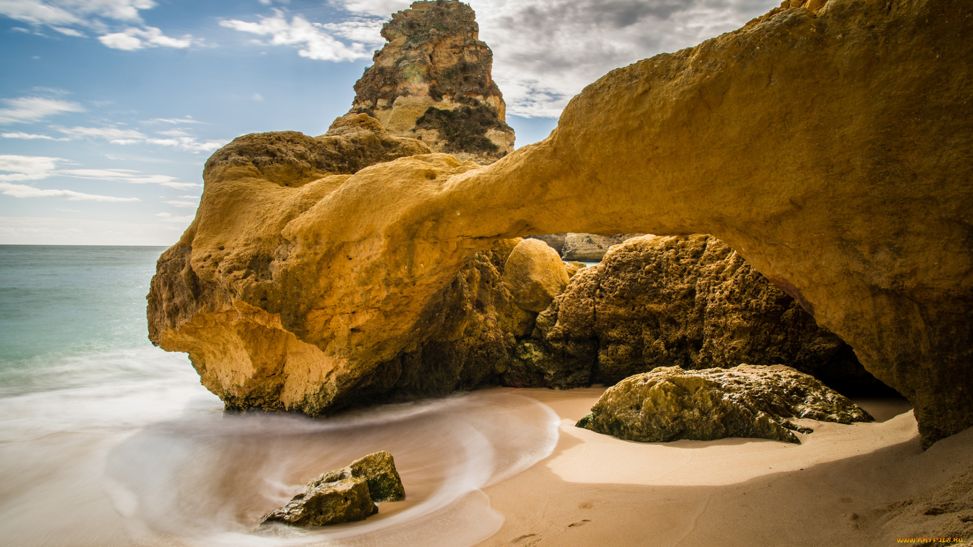 природа, побережье, простор