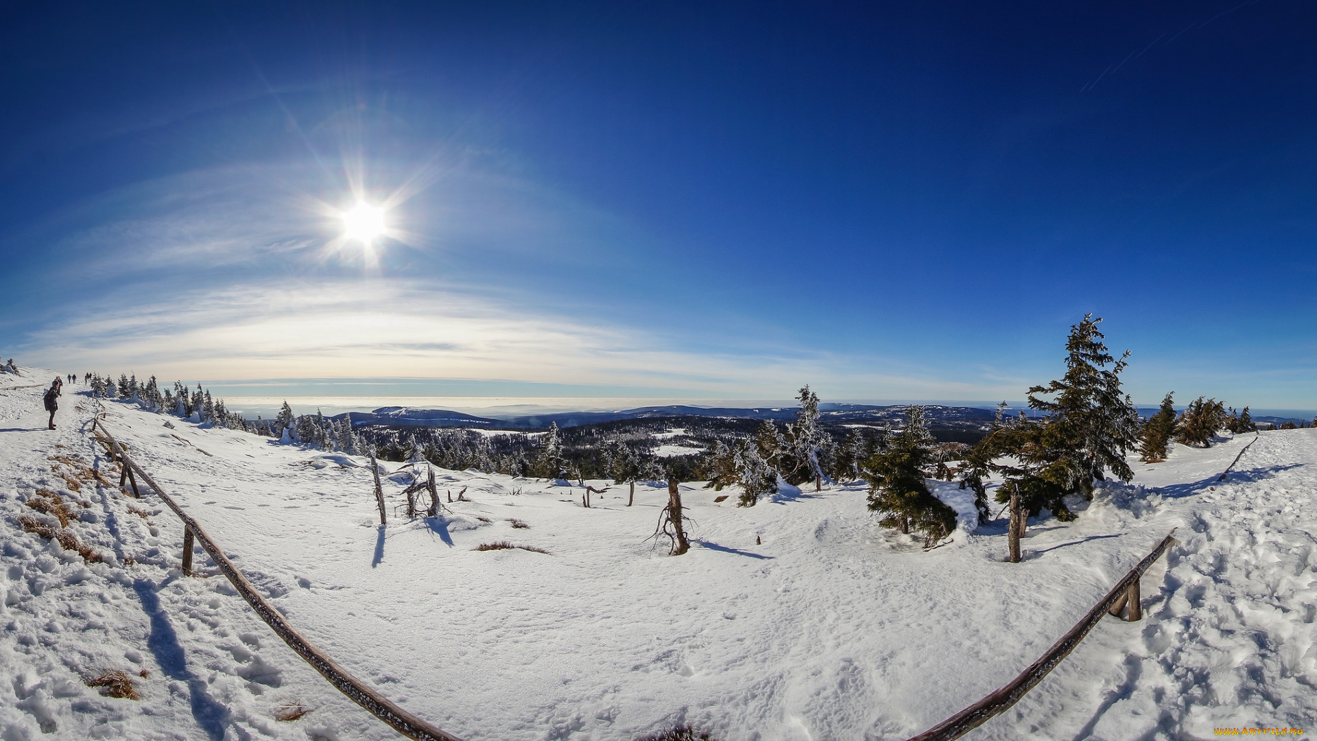 природа, зима, простор