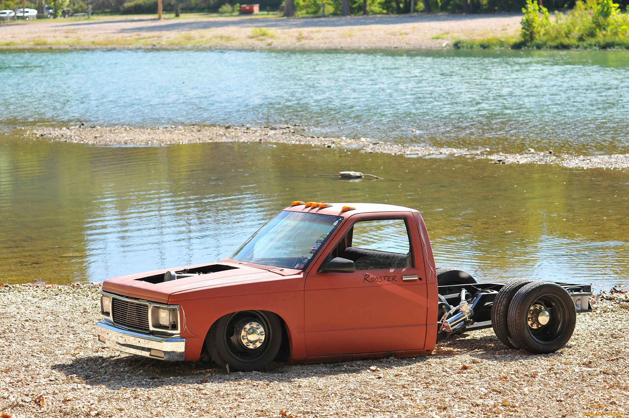 1991-chevy-s10-dualie-the-rooster, автомобили, custom, pick-up, chevy
