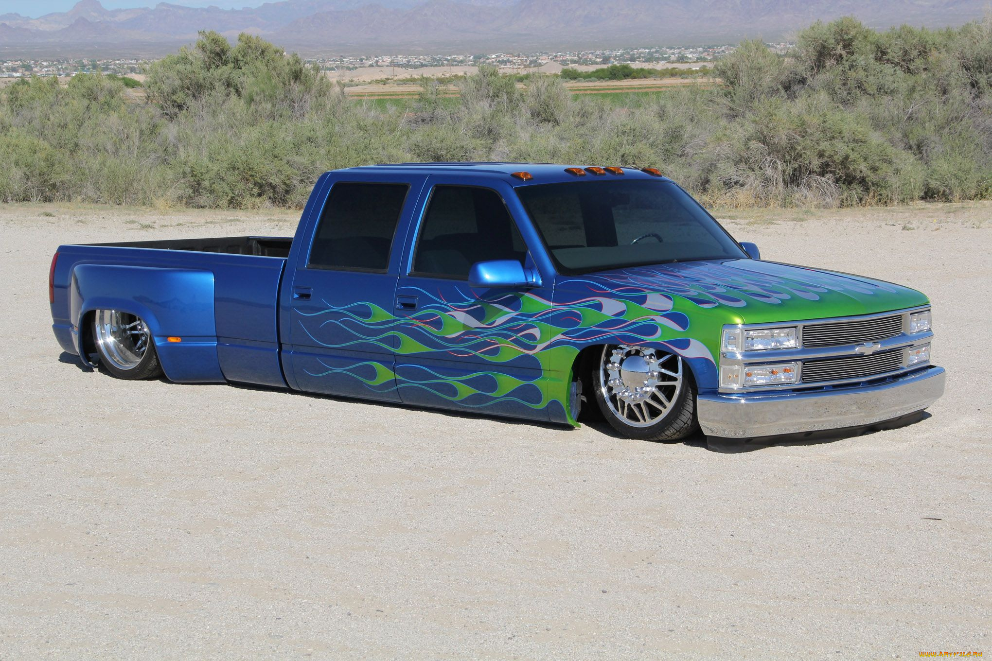 1996-chevrolet-3500, автомобили, custom, pick-up, chevrolet