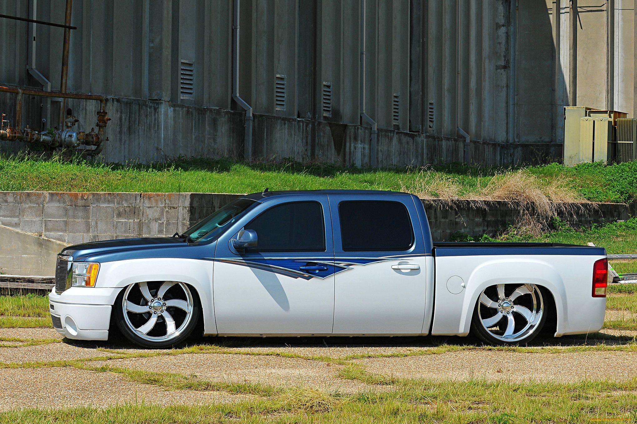 2009-gmc-sierra, автомобили, custom, pick-up, gmc