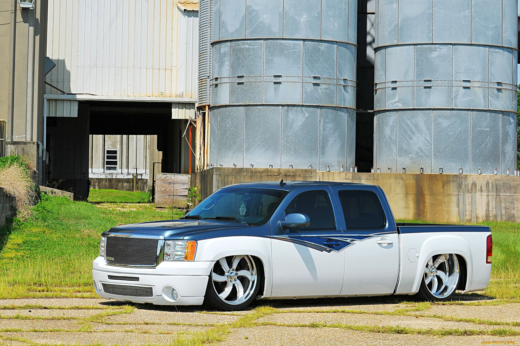 2009-gmc-sierra, автомобили, custom, pick-up, gmc