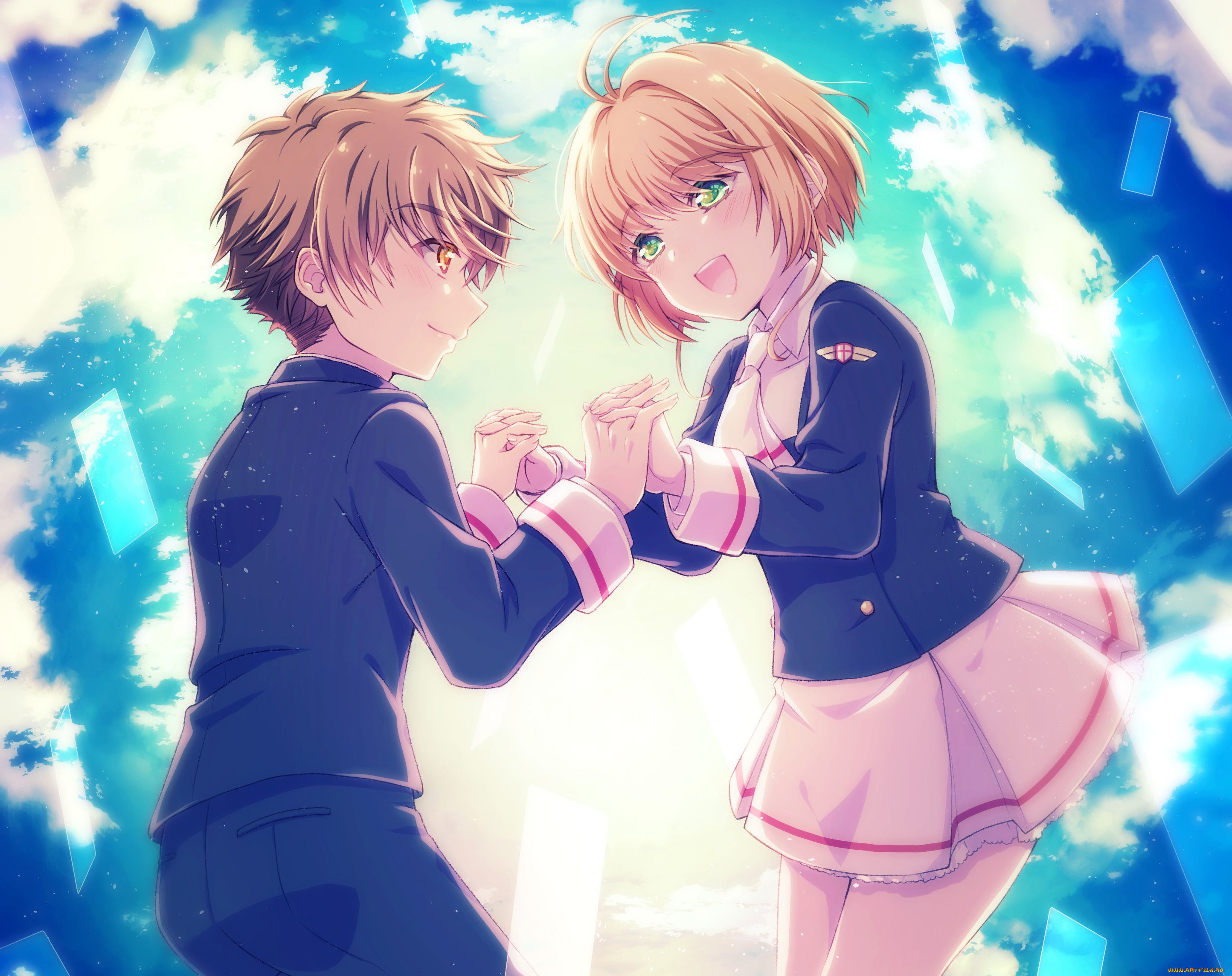 аниме, unknown, , другое, , взгляд, девушка, фон