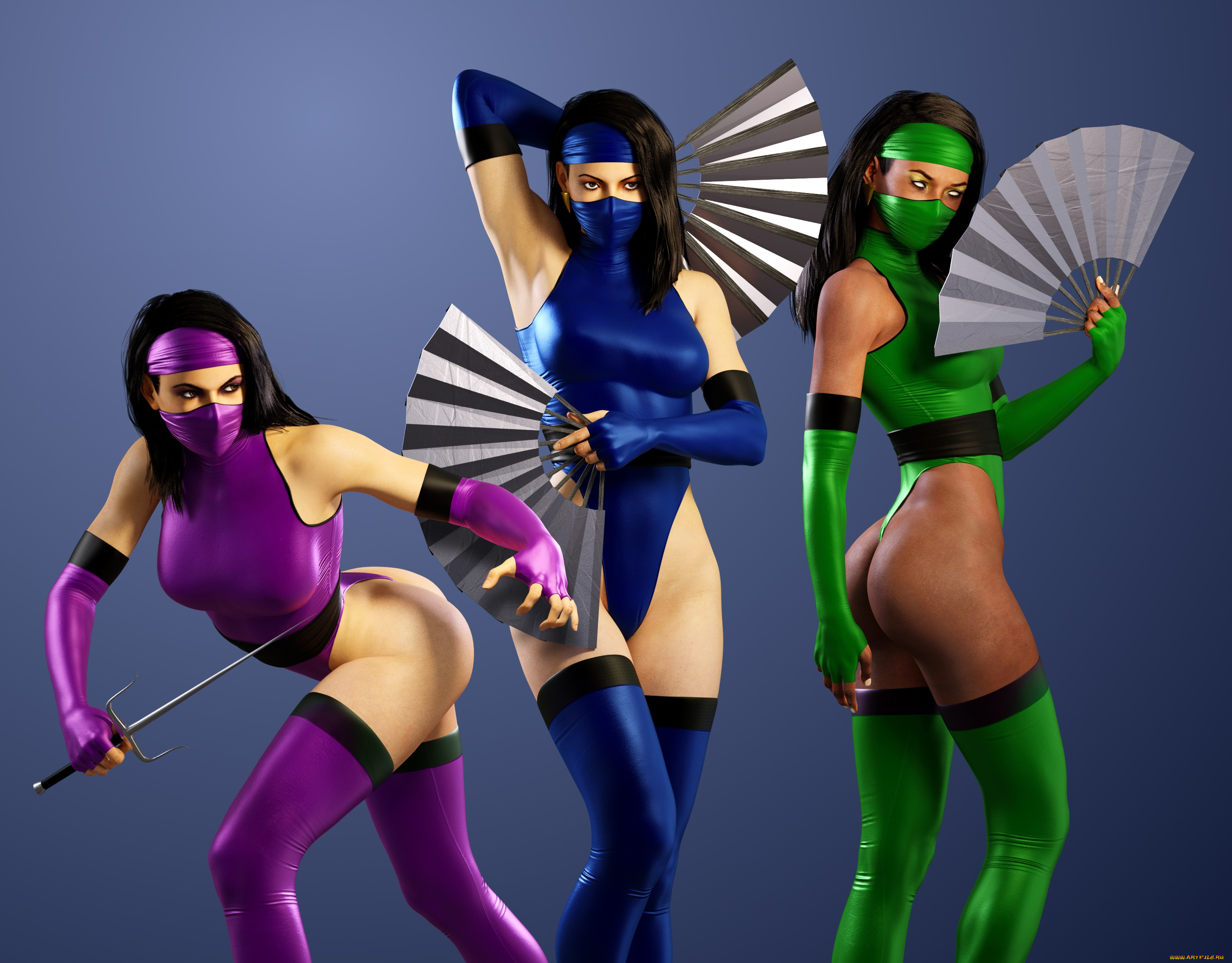 3д, графика, фантазия, , fantasy, фон, взгляд, девушки