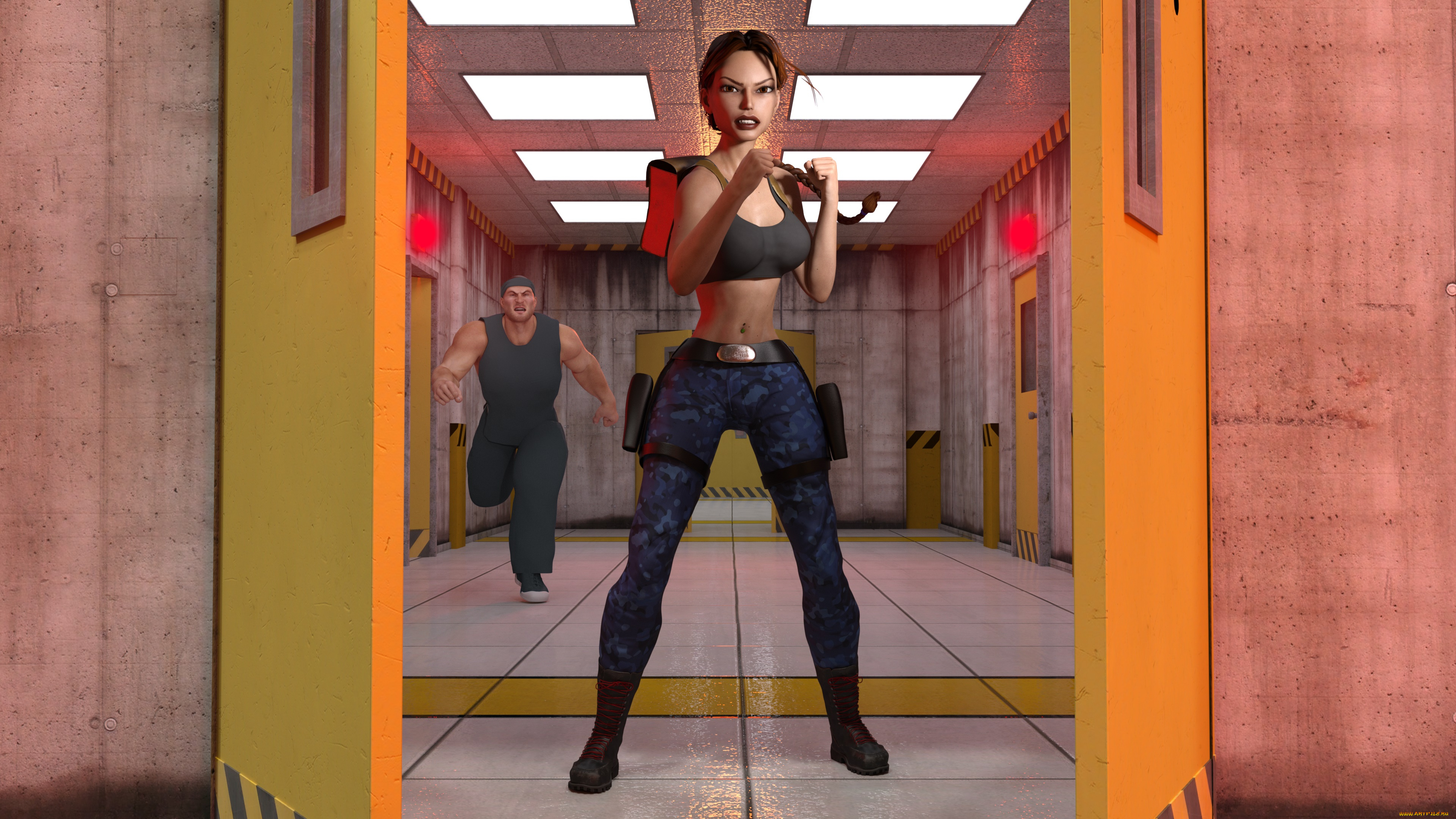 3д, графика, фантазия, , fantasy, взгляд, девушка, фон