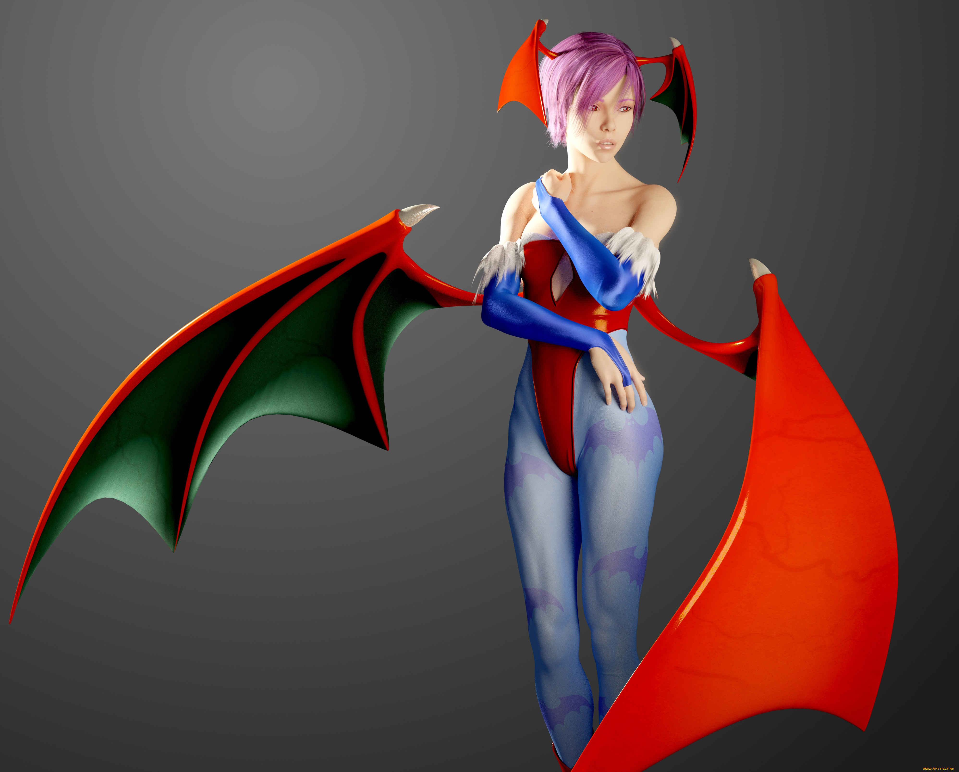 3д, графика, существа, , creatures, фон, взгляд, девушка