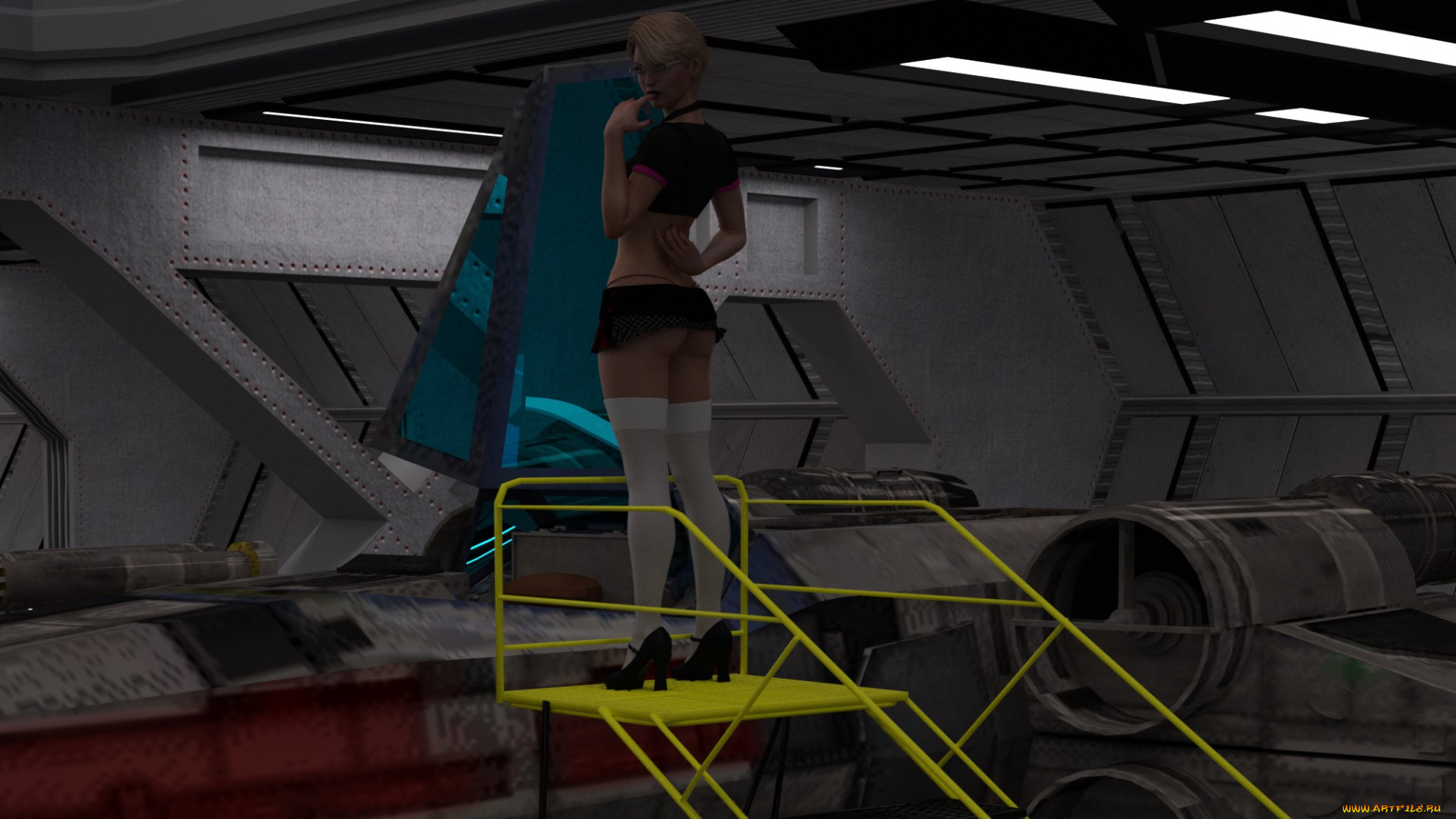 3д, графика, фантазия, , fantasy, фон, взгляд, девушка