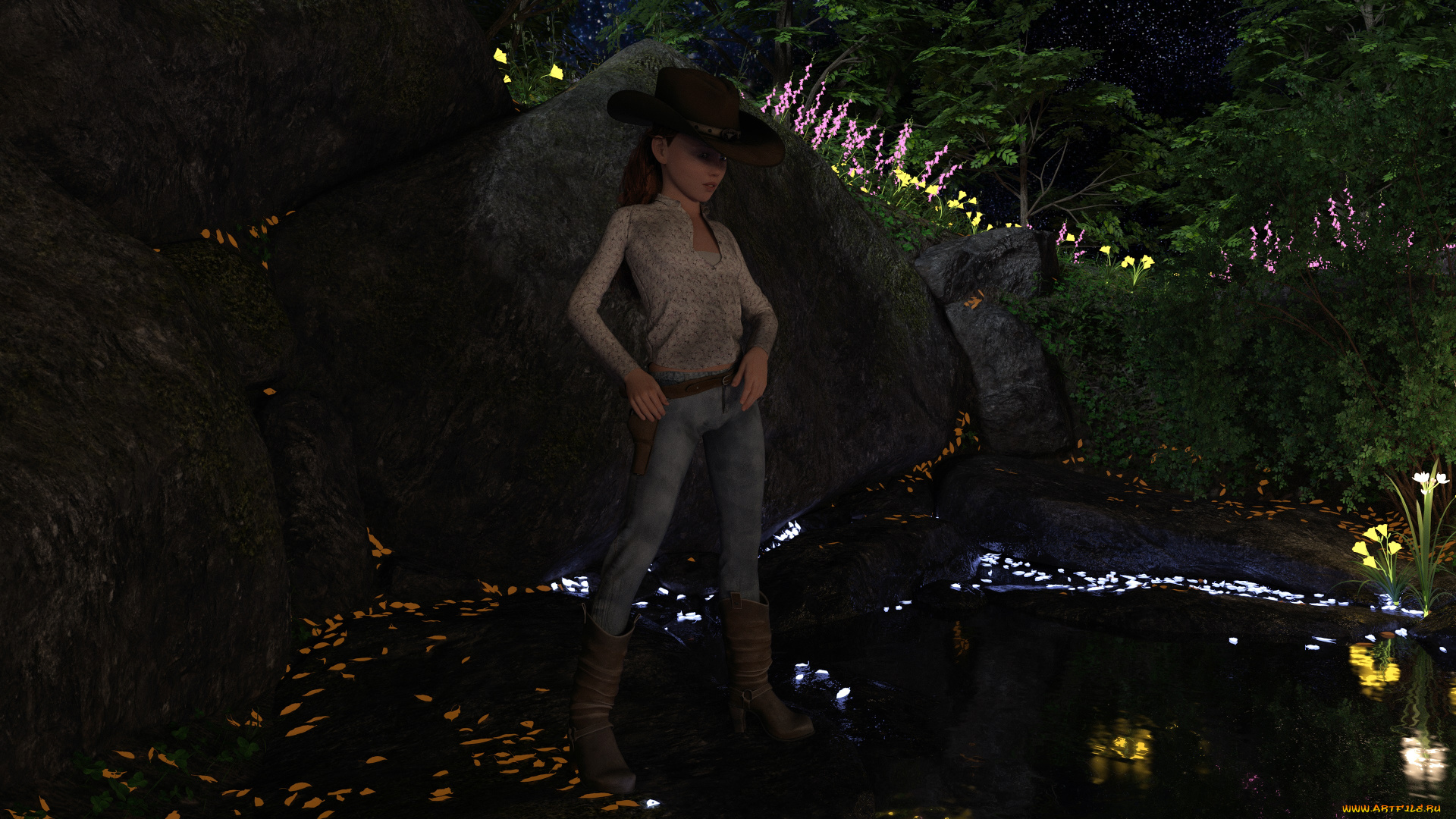 3д, графика, люди, , people, девушка, взгляд, фон