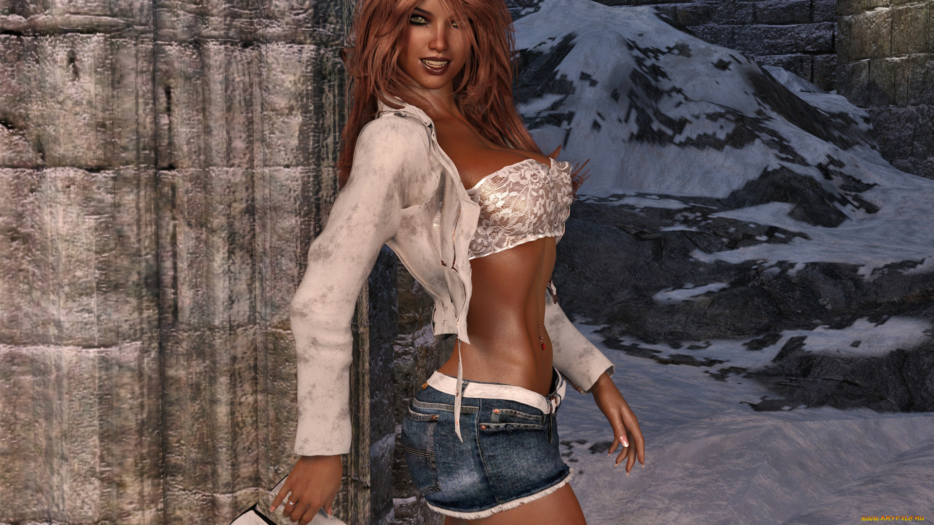 3д, графика, люди, , people, фон, взгляд, девушка