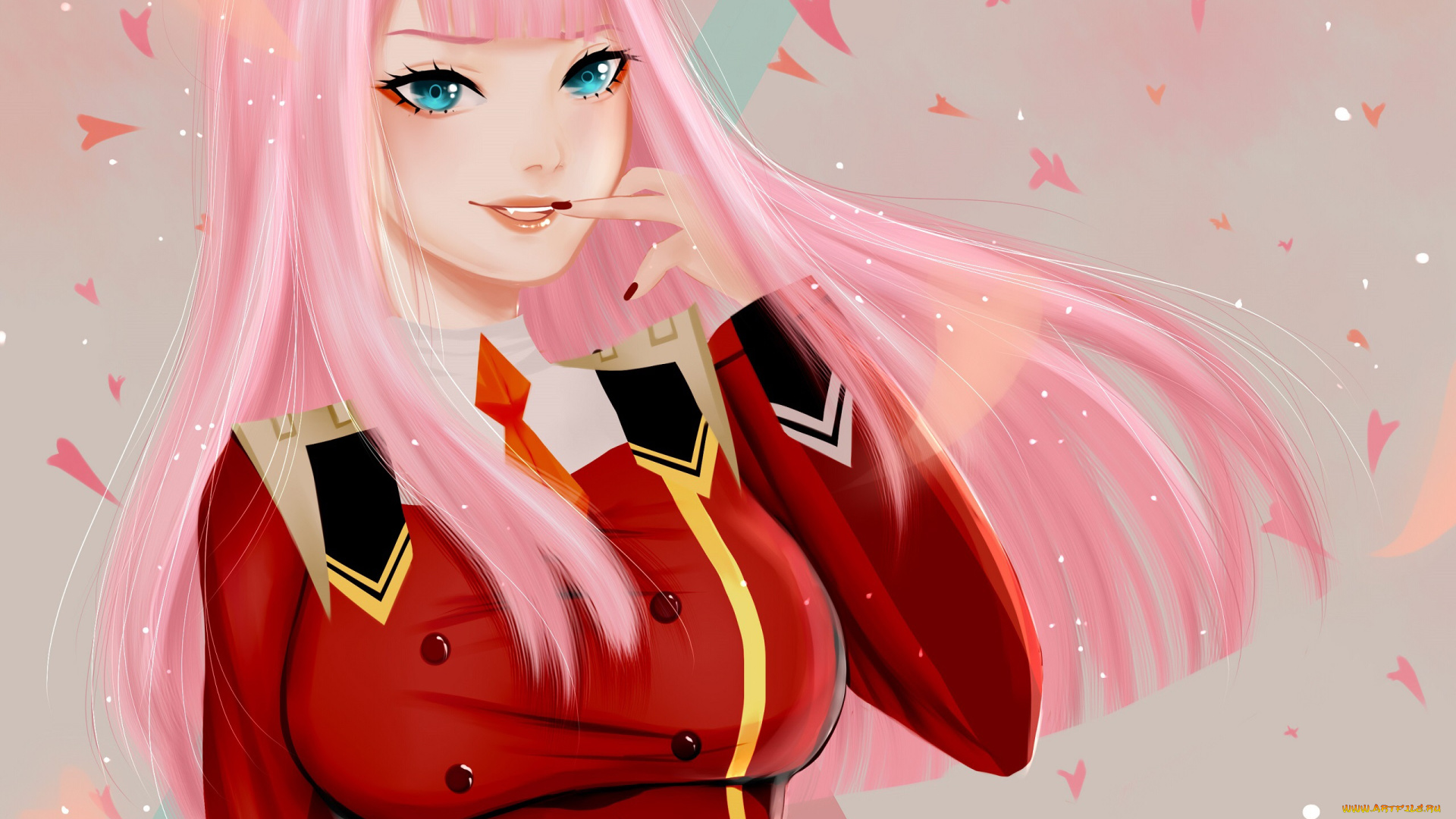 аниме, darling, in, the, frankxx, девушка