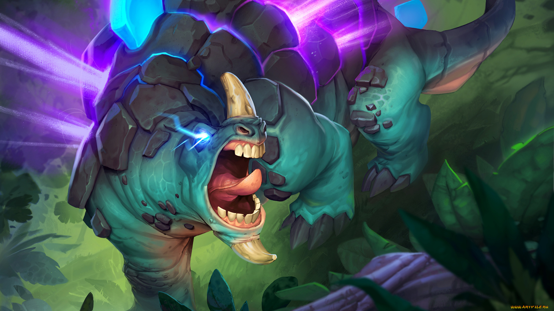 видео, игры, hearthstone, , heroes, of, warcraft, динозавр, лучи