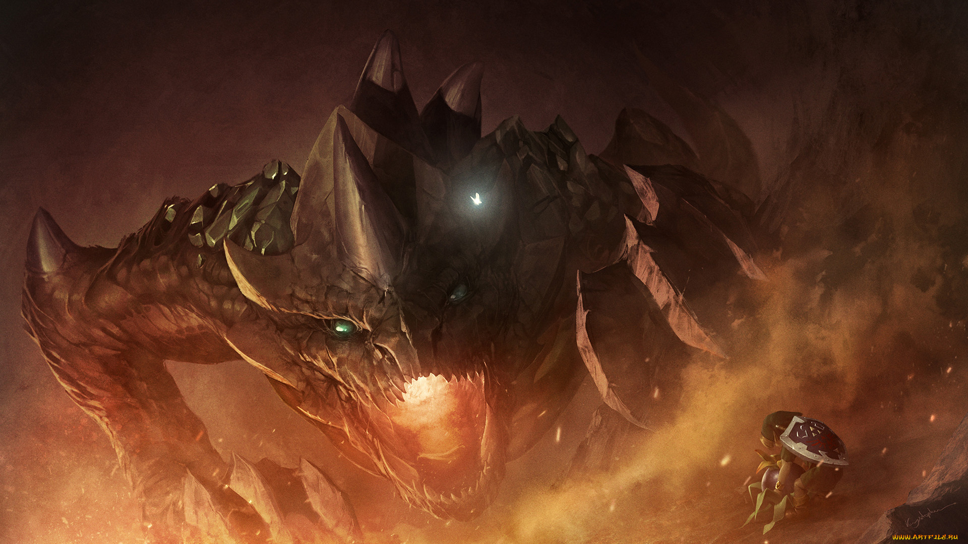 видео, игры, the, legend, of, zelda, фон, демон