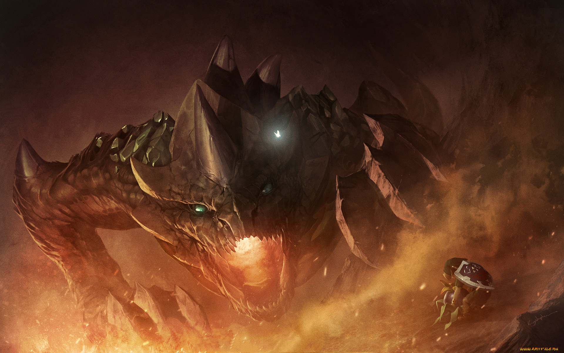 видео, игры, the, legend, of, zelda, фон, демон