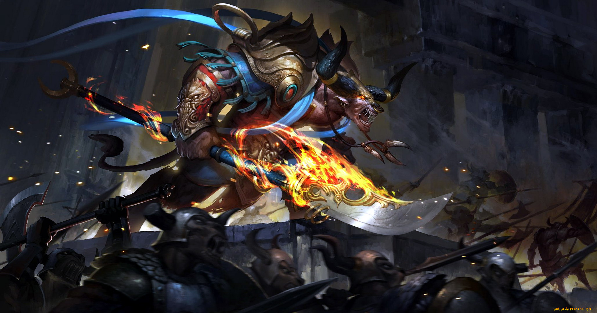 видео, игры, ~~~другое~~~, существа, рога, броня, оружие