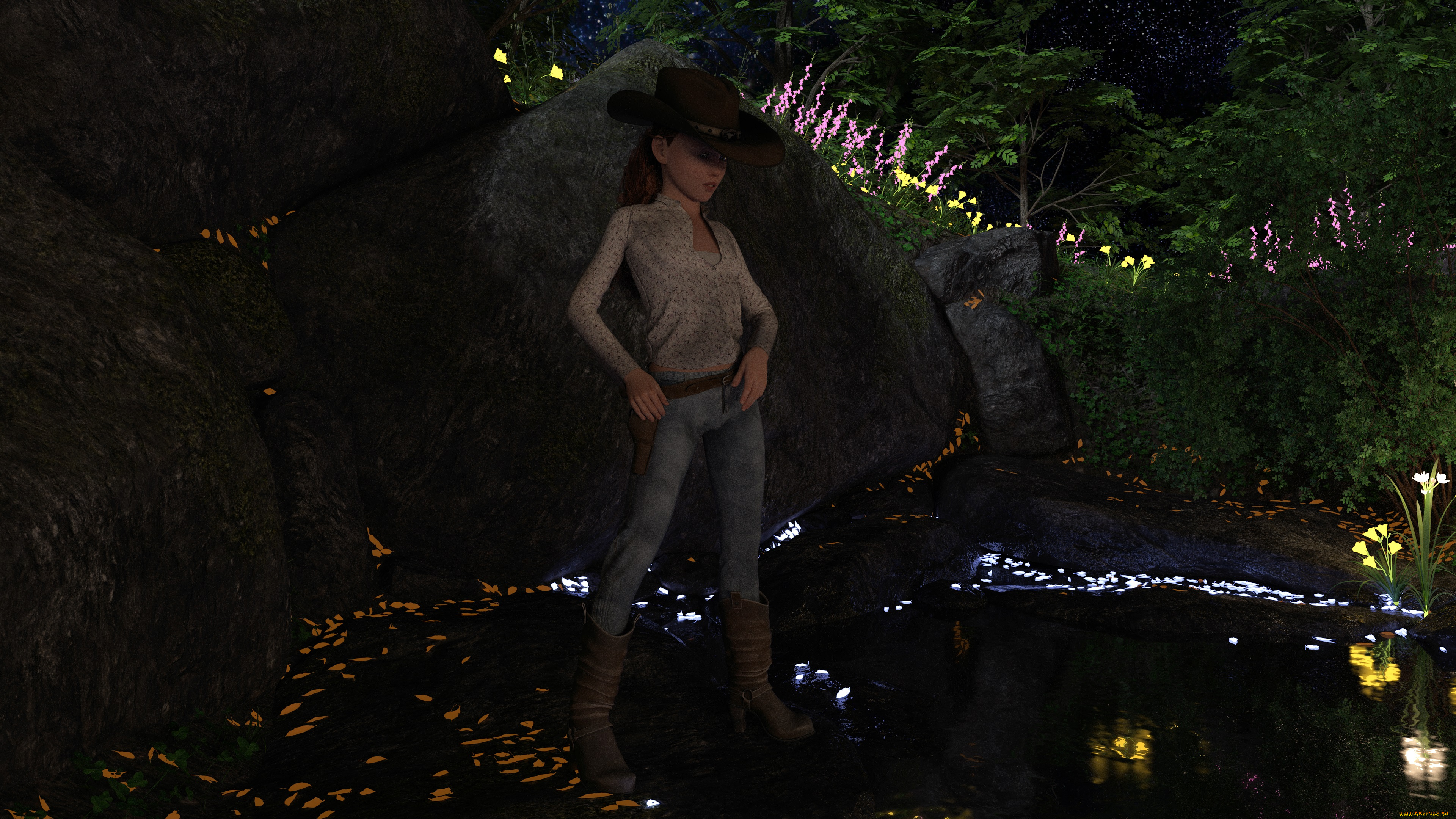 3д, графика, люди, , people, девушка, взгляд, фон