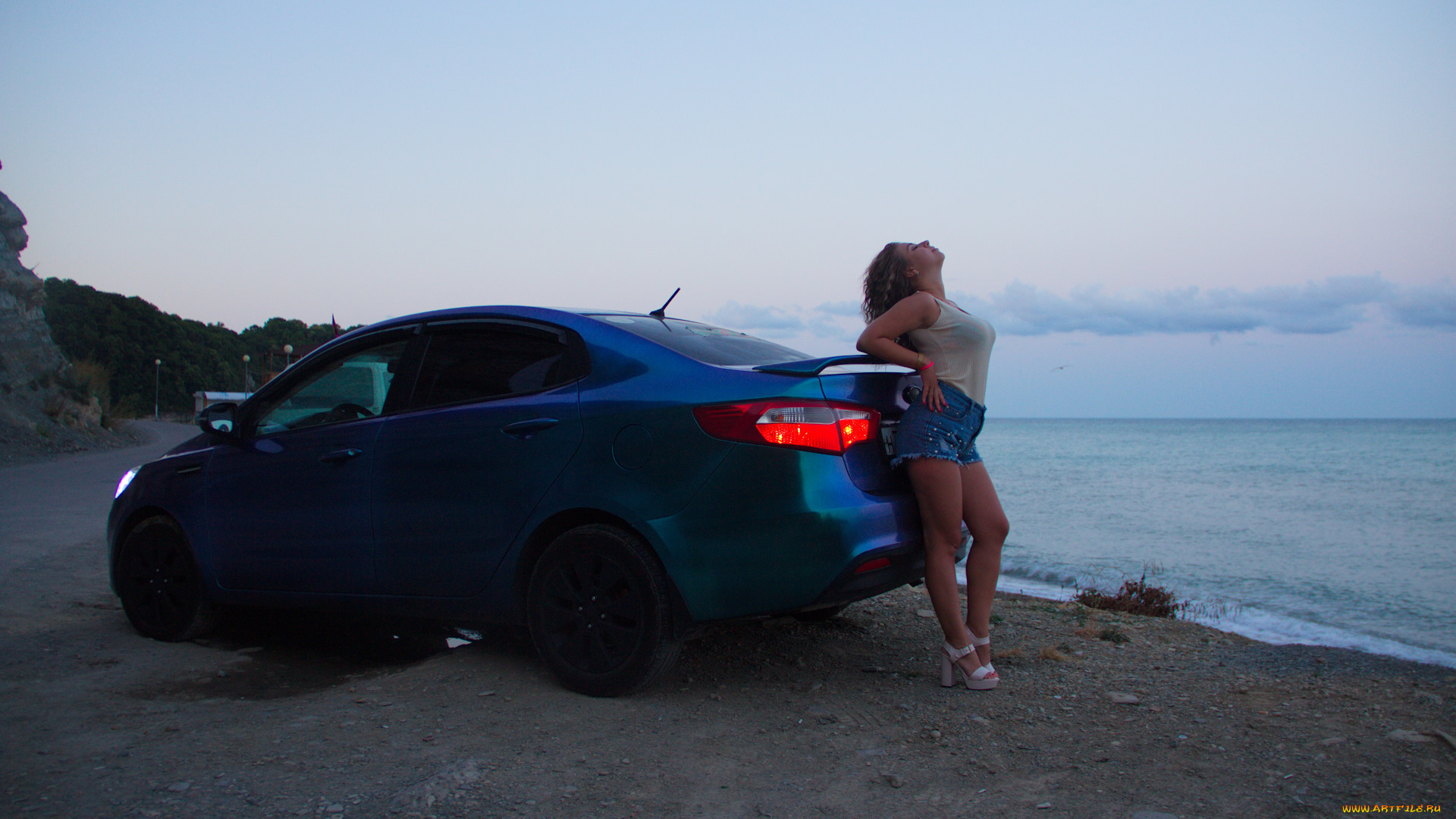 автомобили, -авто, с, девушками, kia, rio