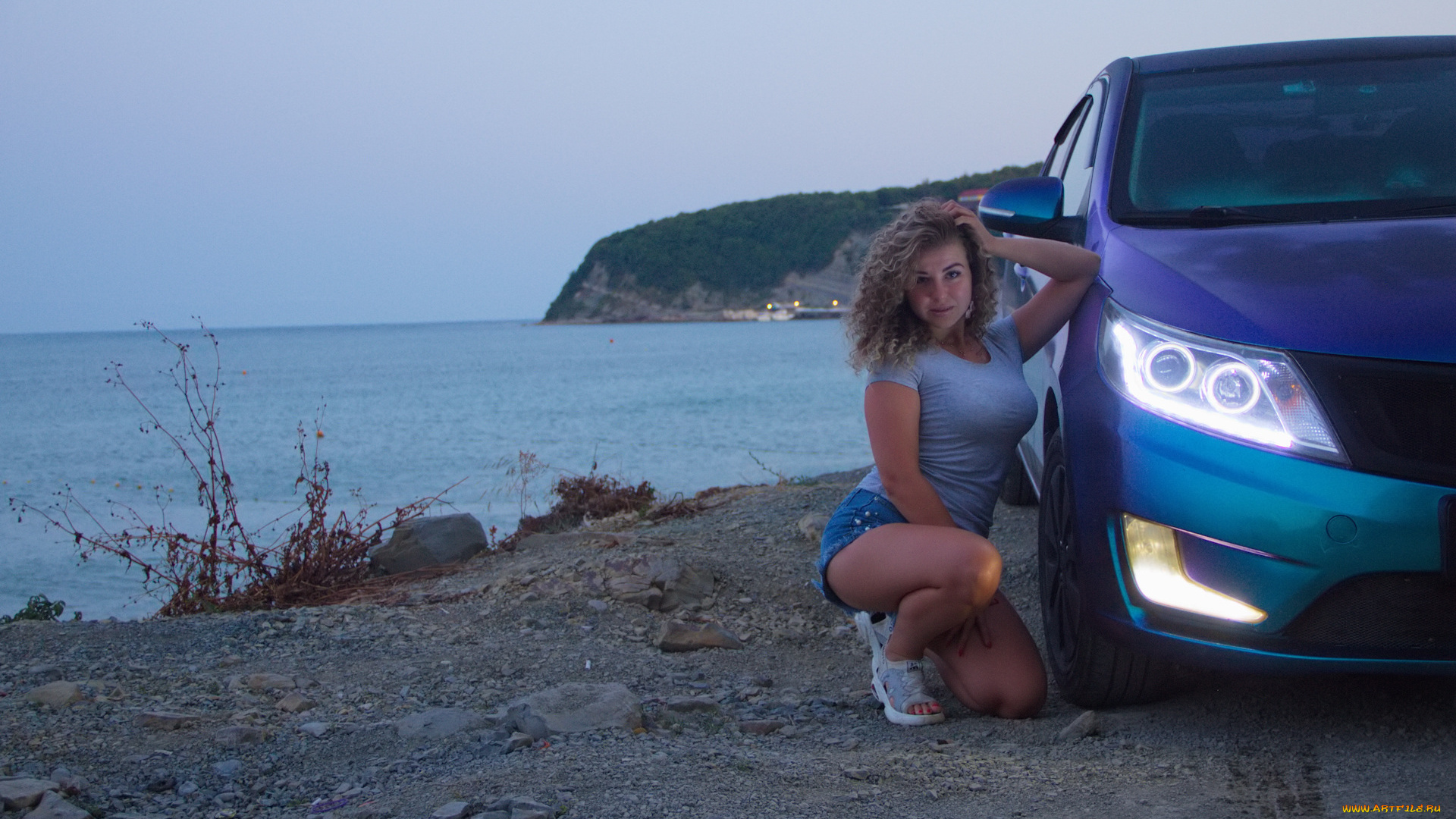 автомобили, -авто, с, девушками, kia, rio